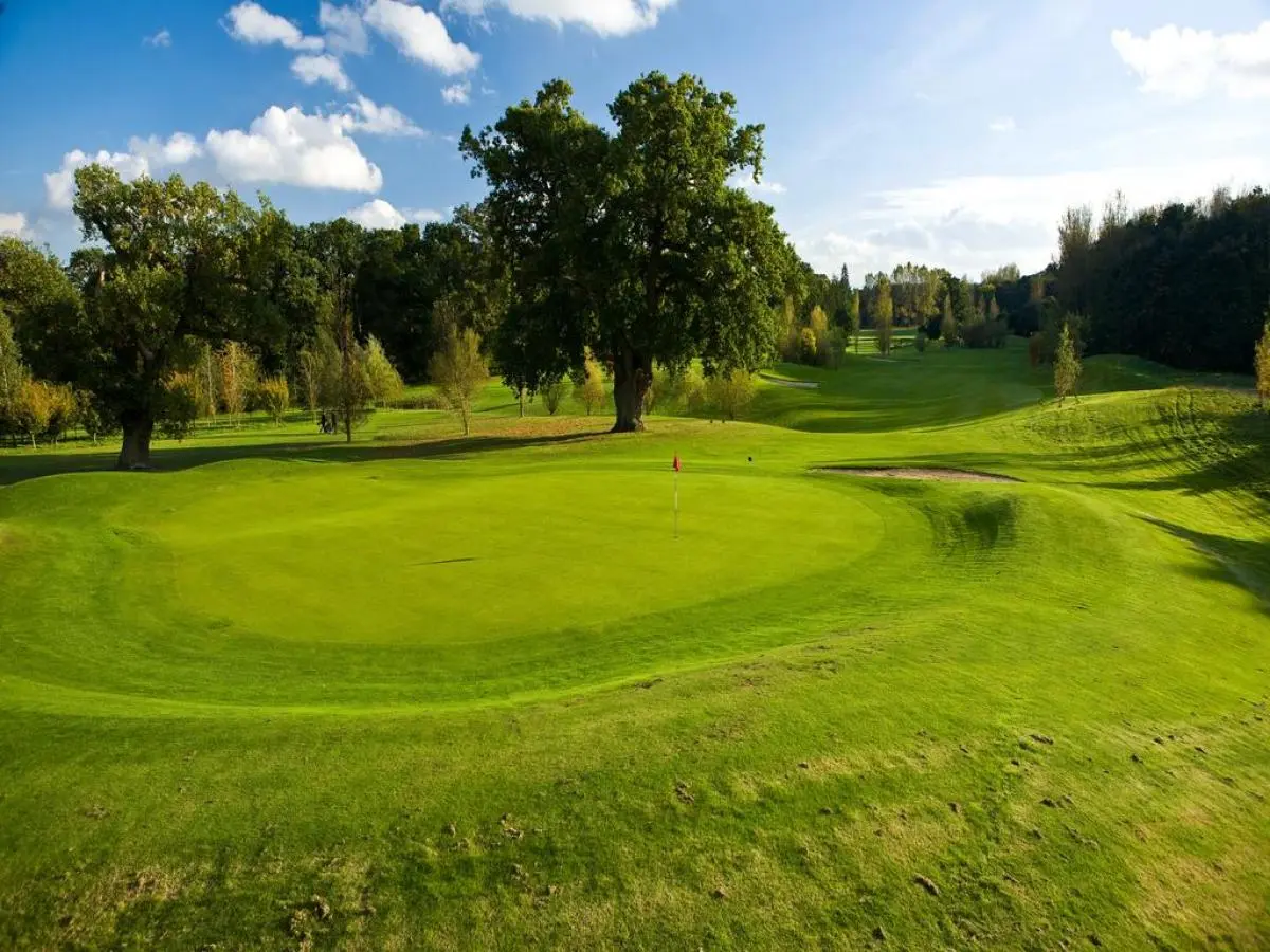 A smooth green at the Dunston Hall Hotel Spa & Golf Resort course