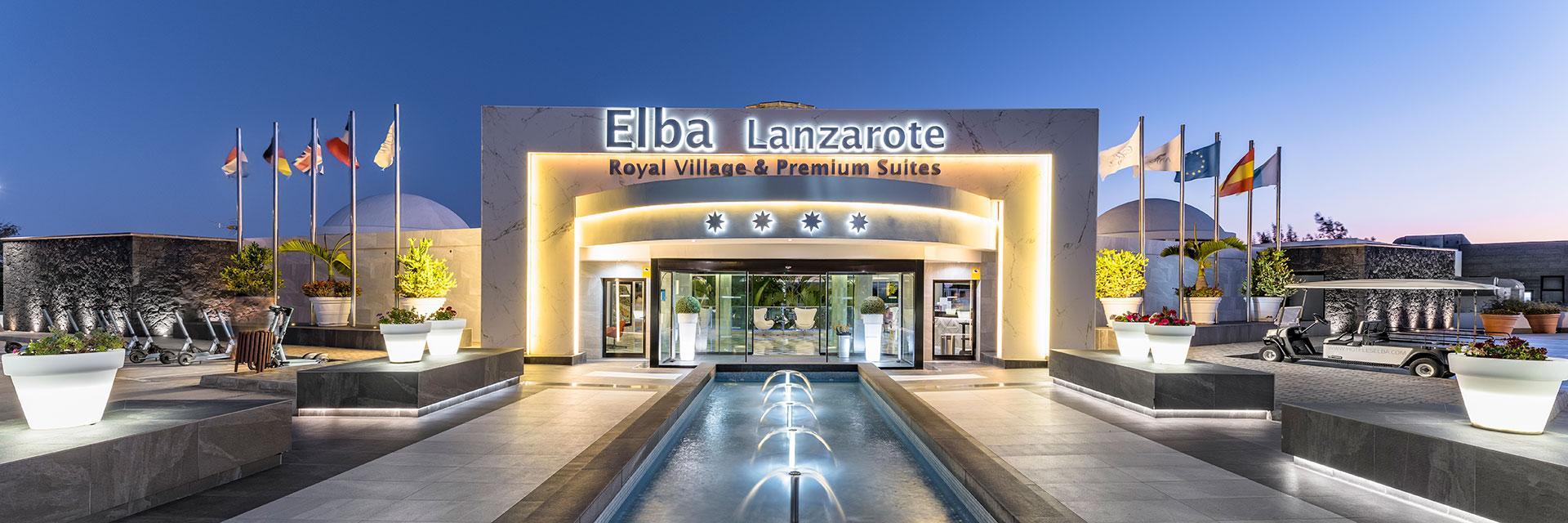 Front entrance to the Elba Lanzarote Royal Village Resort