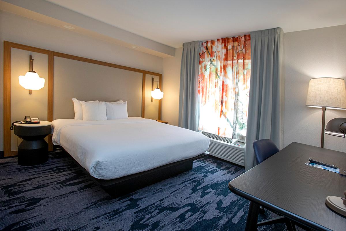 Double bed room at the Fairfield Inn