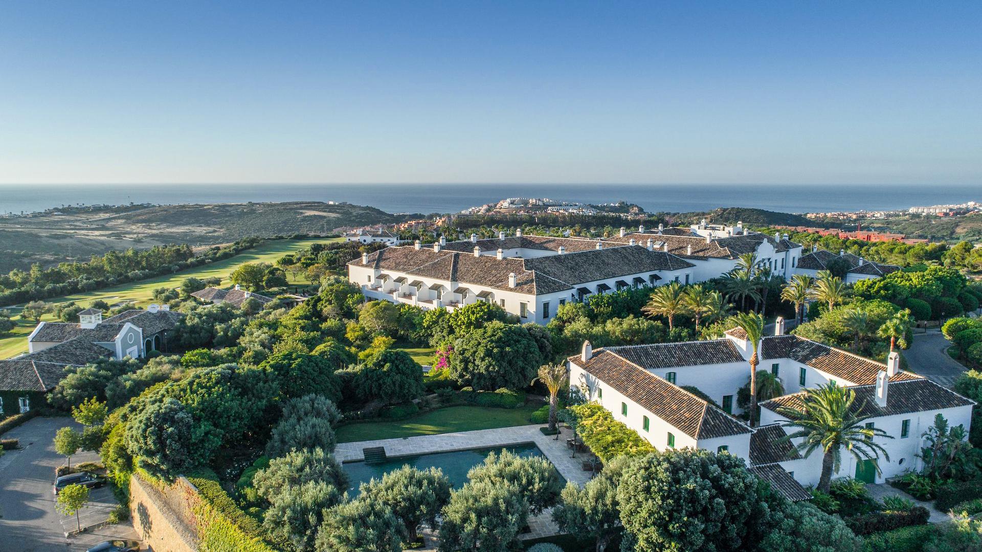Aerial view of Finca Cortesin Hotel