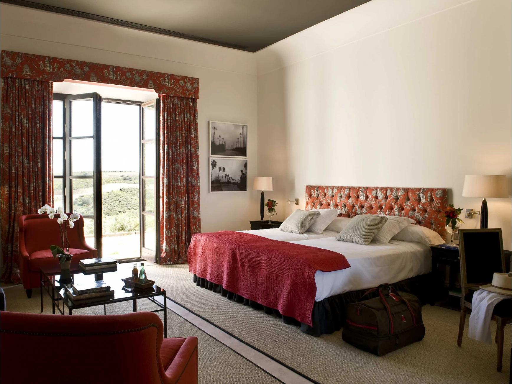 Double bed suite at Finca Cortesin Hotel