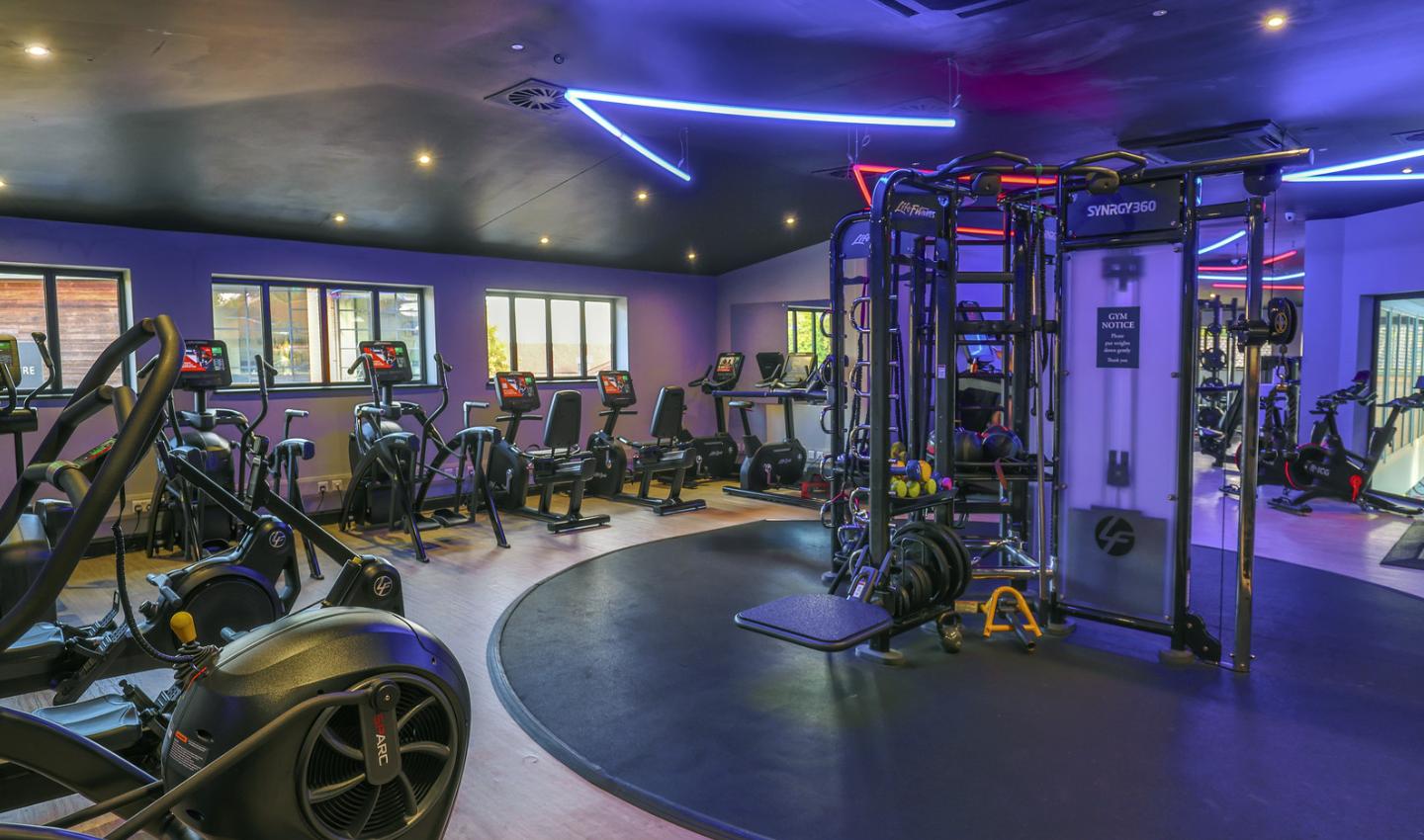 Gym facilities at the Forest Pines Hotel, Spa & Golf Resort