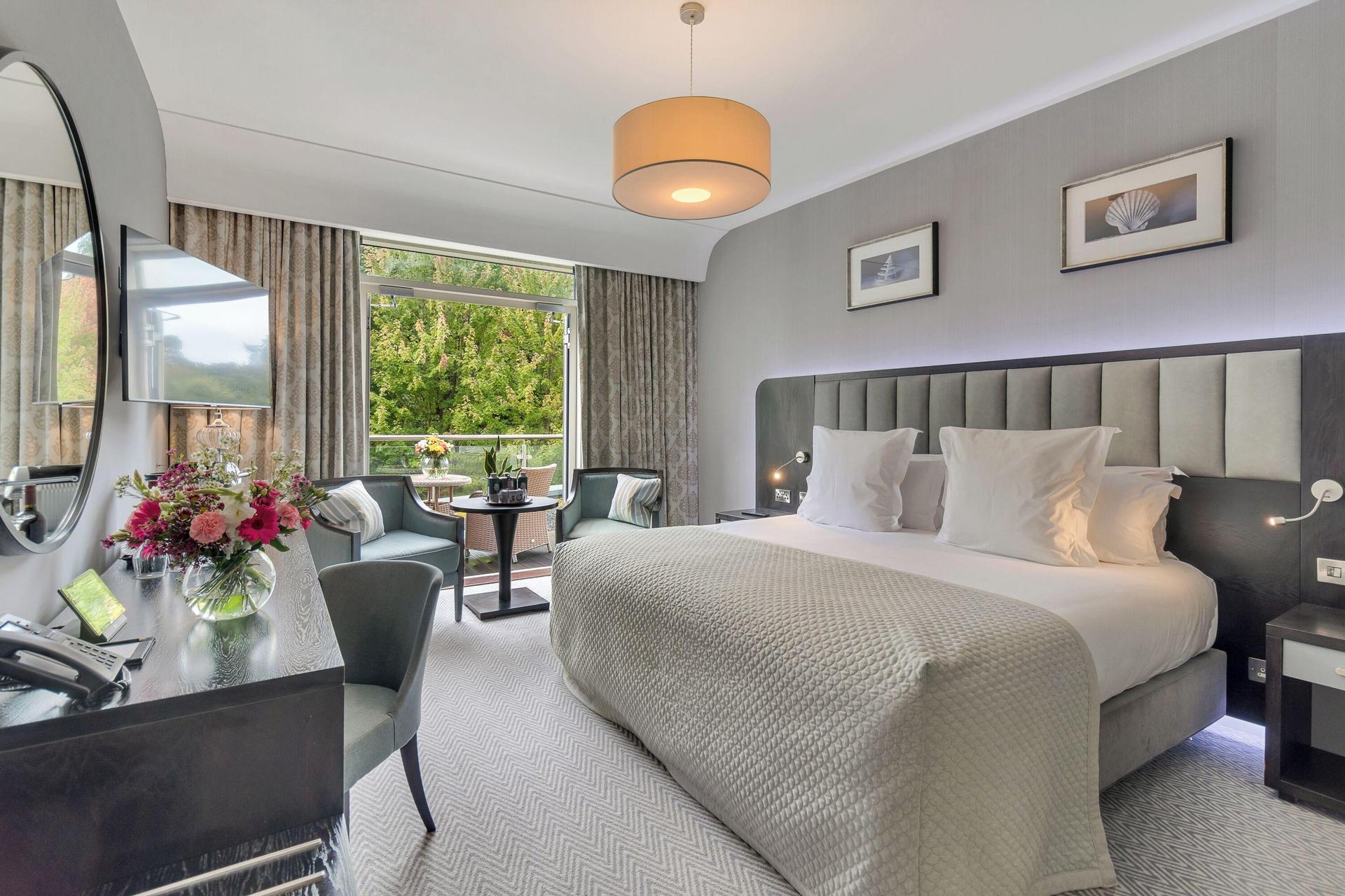 Luxurious double bed suite at Fota Island Resort