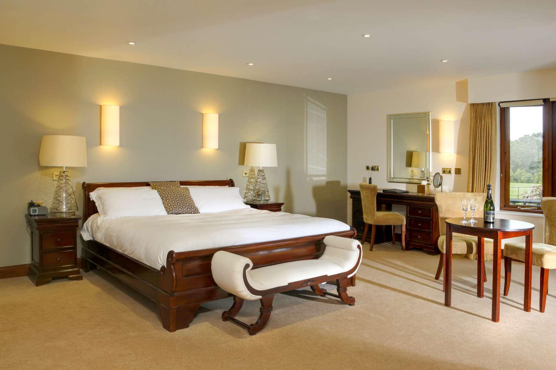 Double bed suite at the Garstang Hotel and Golf Club