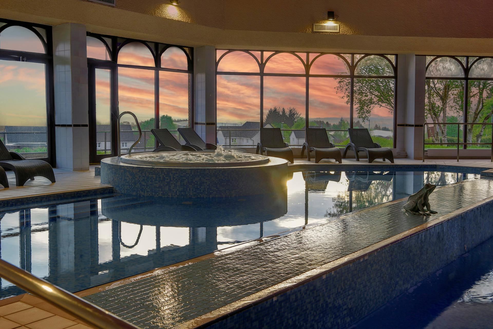 Indoor pool at Westerwood Hotel, Spa & Golf Resort