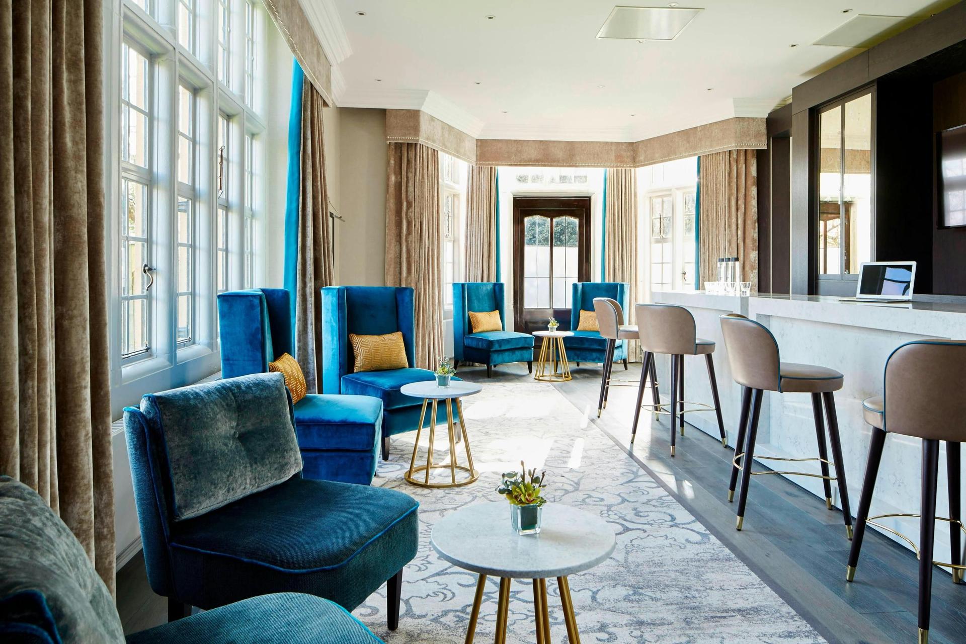 Bar & Lounging area at the Hanbury Manor Hotel & Country Club