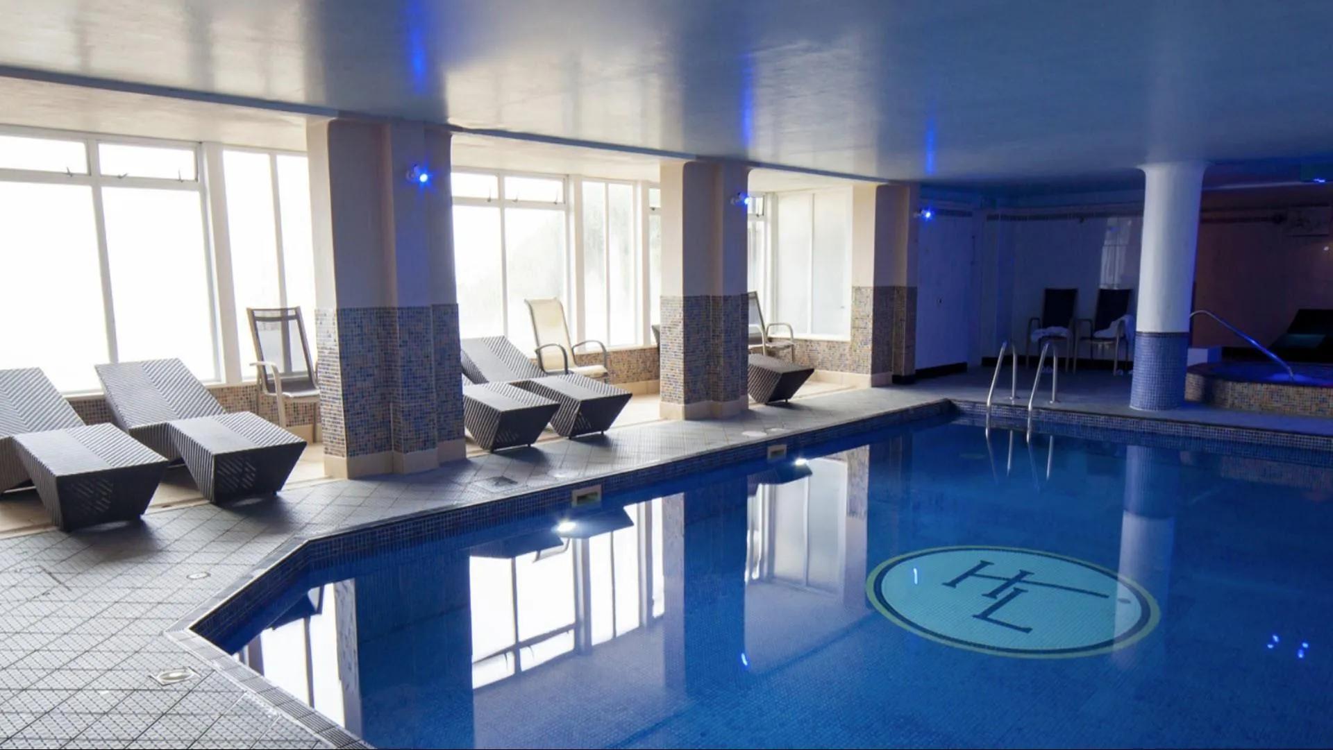 Indoor swimming pool at the Hellidon Lakes Golf & Spa Hotel