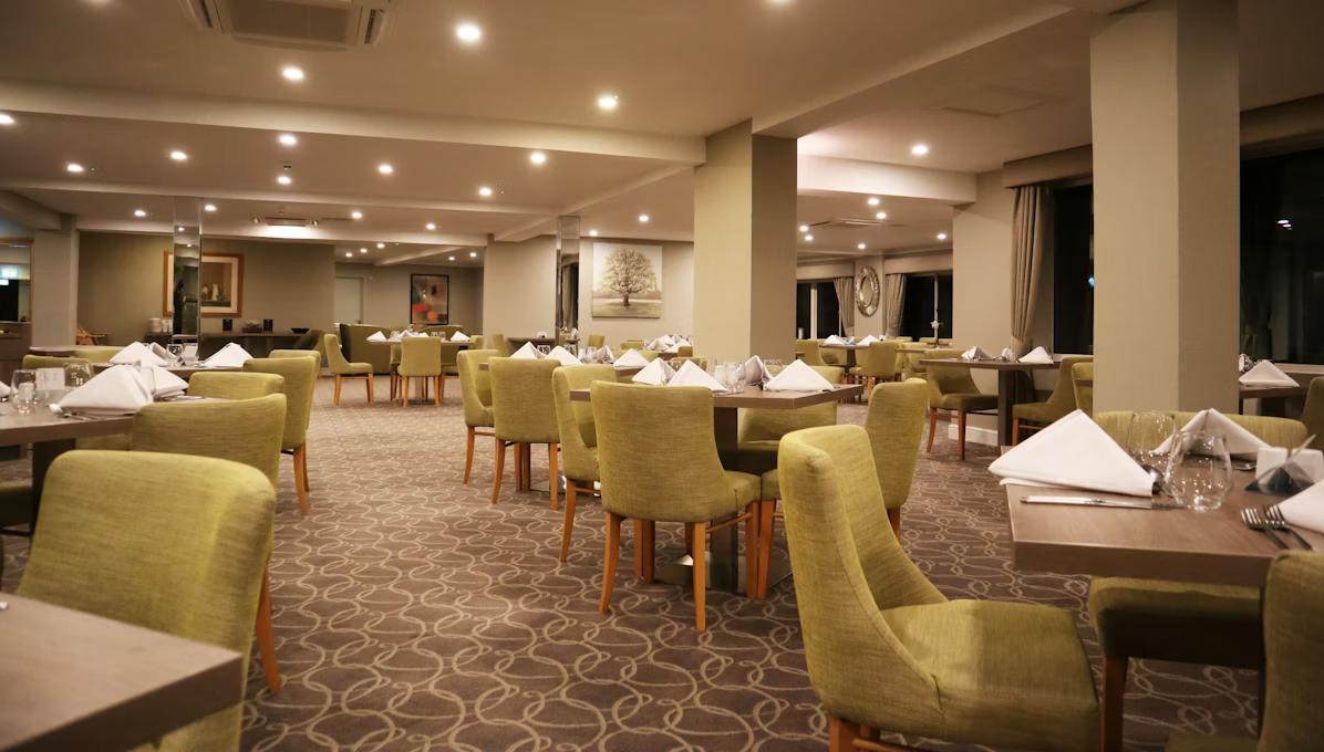 Dining area at the Hellidon Lakes Golf & Spa Hotel