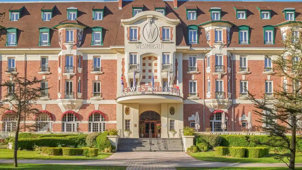 Front entrance to the Hotel Barriere Le Westminster