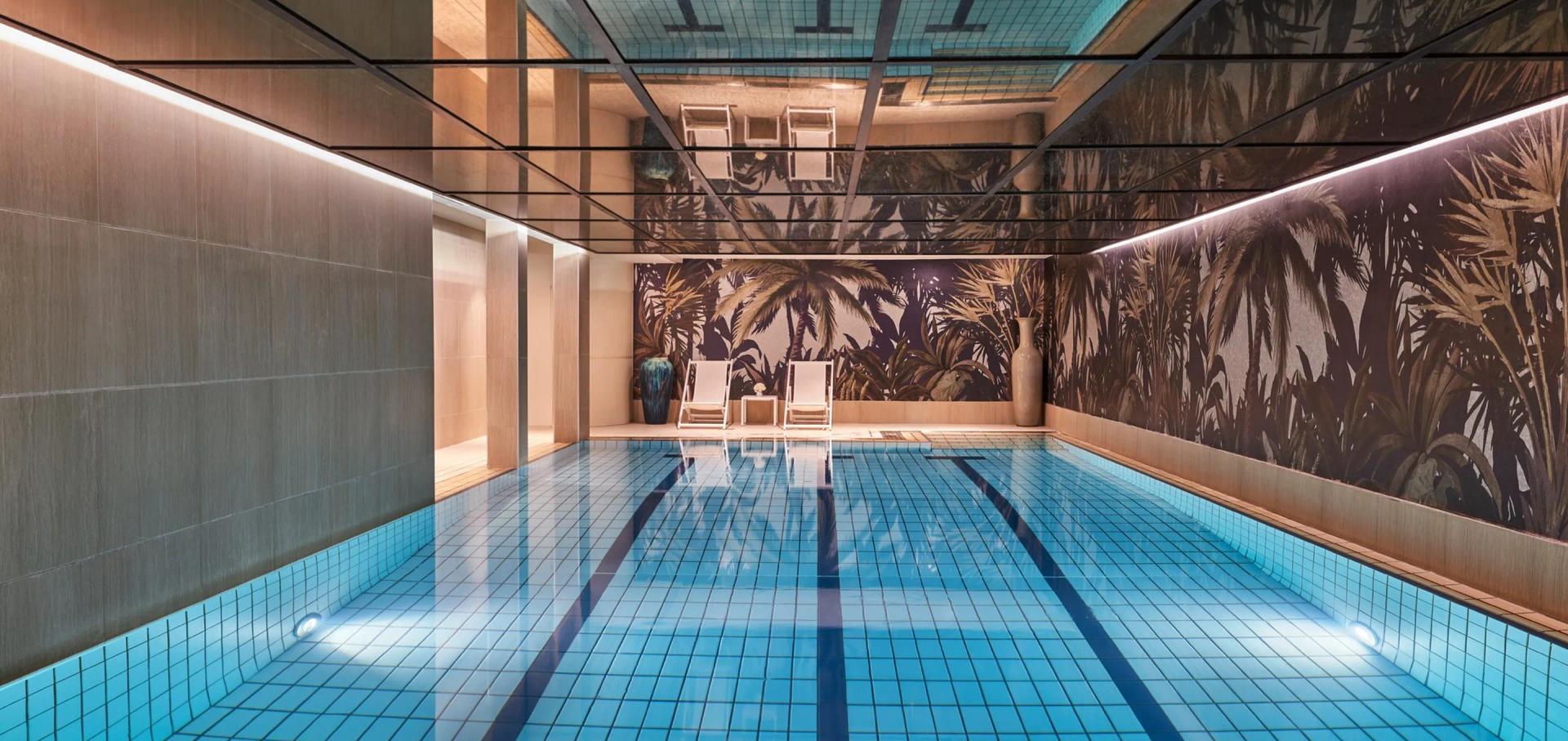 Indoor swimming pool at Hotel Barriere Le Westminster