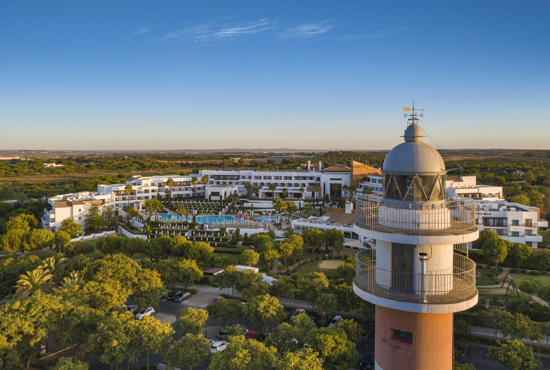 Aerial view of the Hotel Fuerte El Rompido