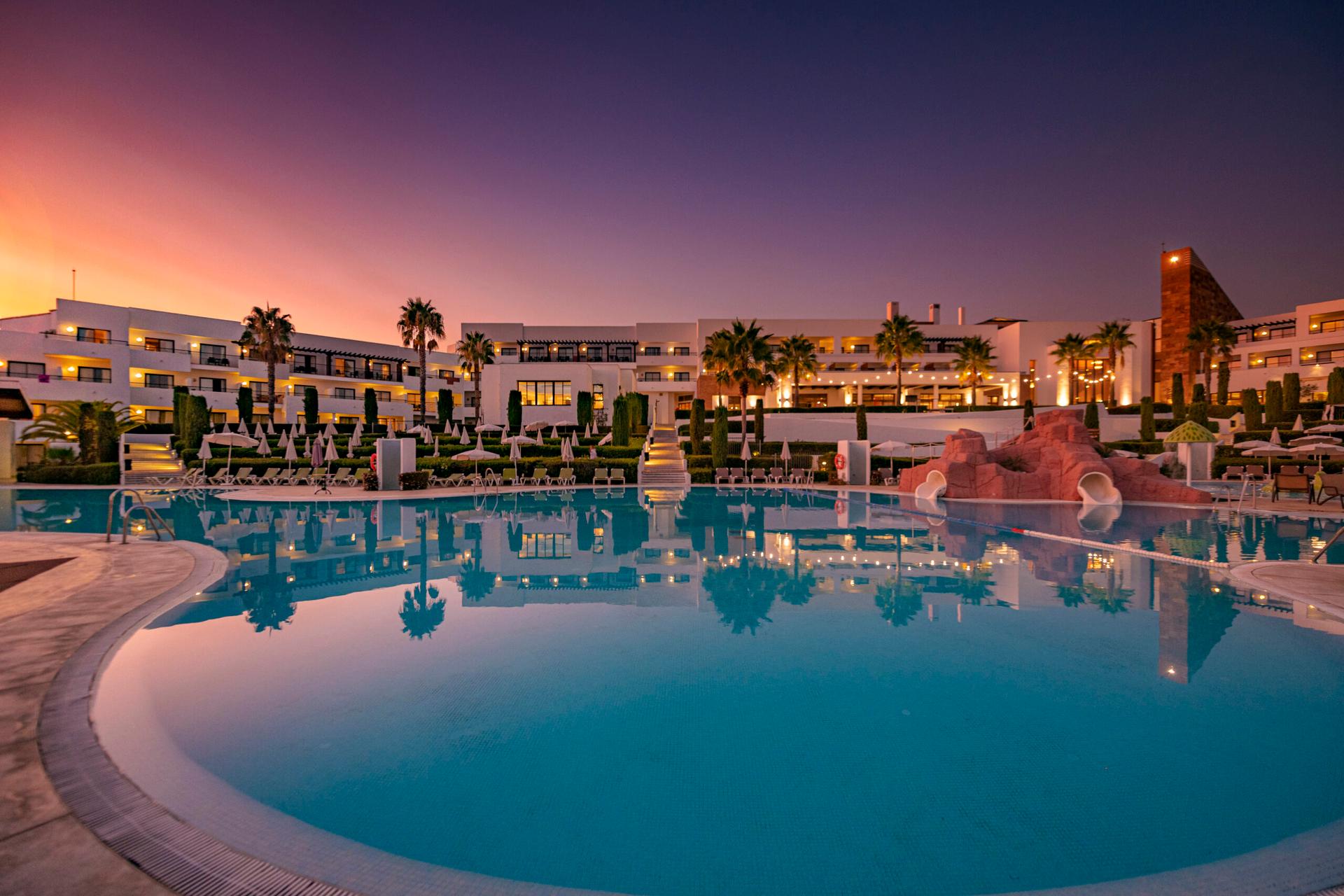 The Hotel Fuerte El Rompido overlooking the outdoor swimming pool