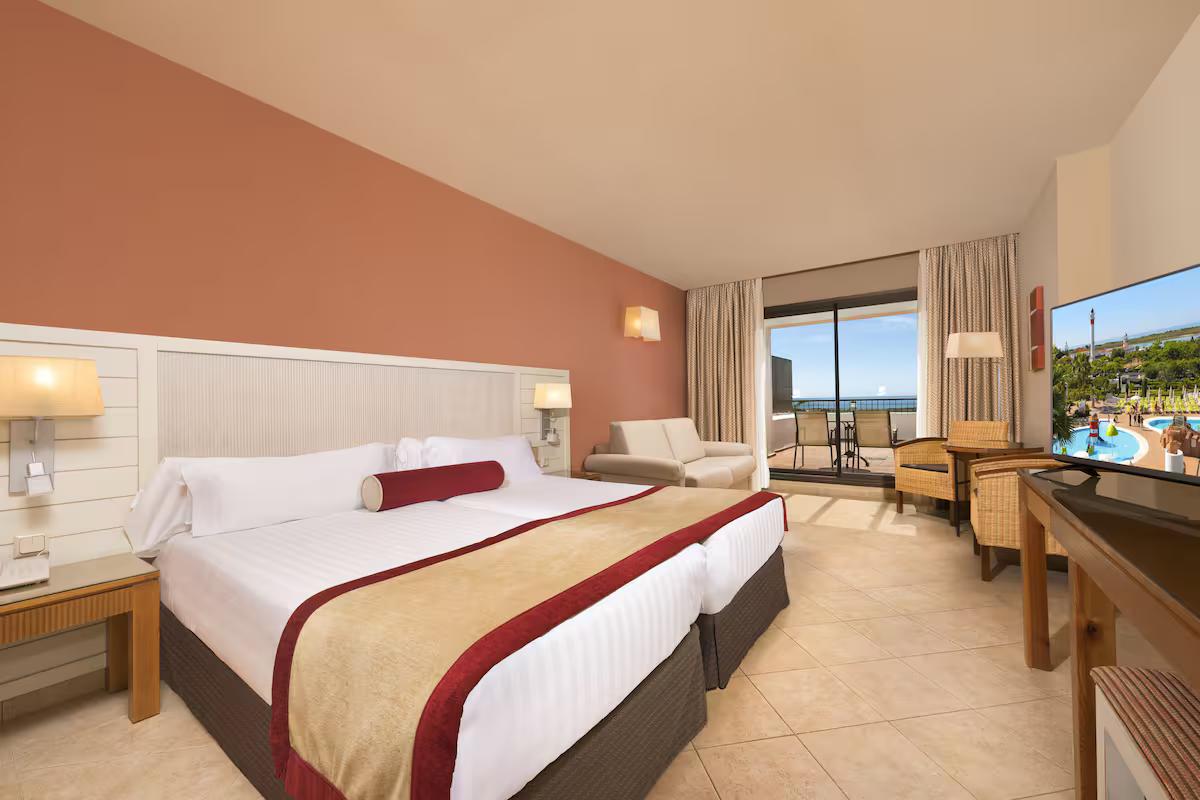 Double bed suite at Hotel Fuerte El Rompido