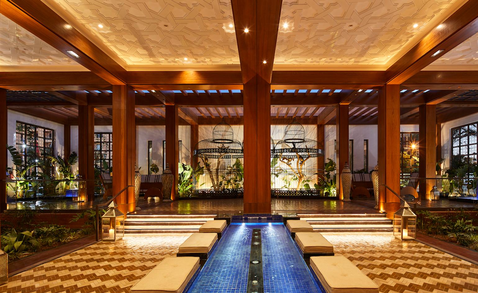 Reception at the Movenpick Mansour Eddahbi Hotel