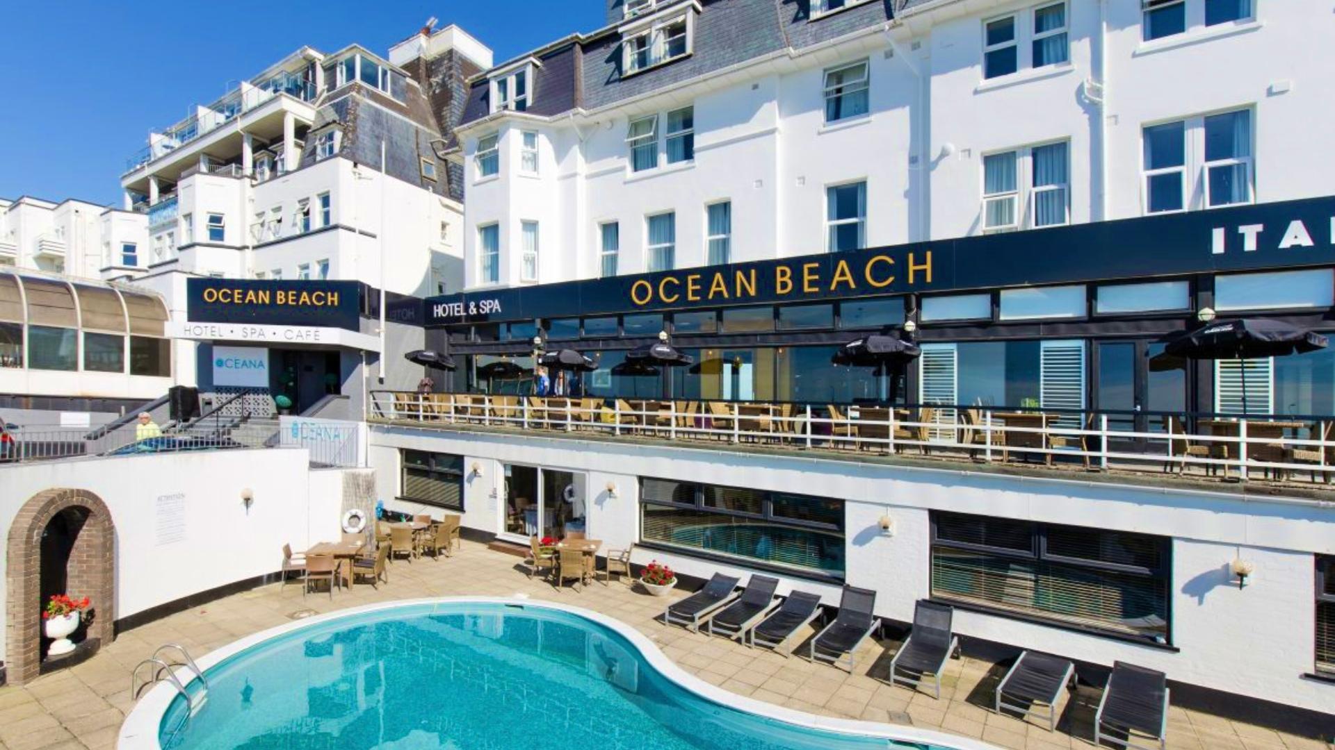 Panoramic view of the Ocean Beach Hotel