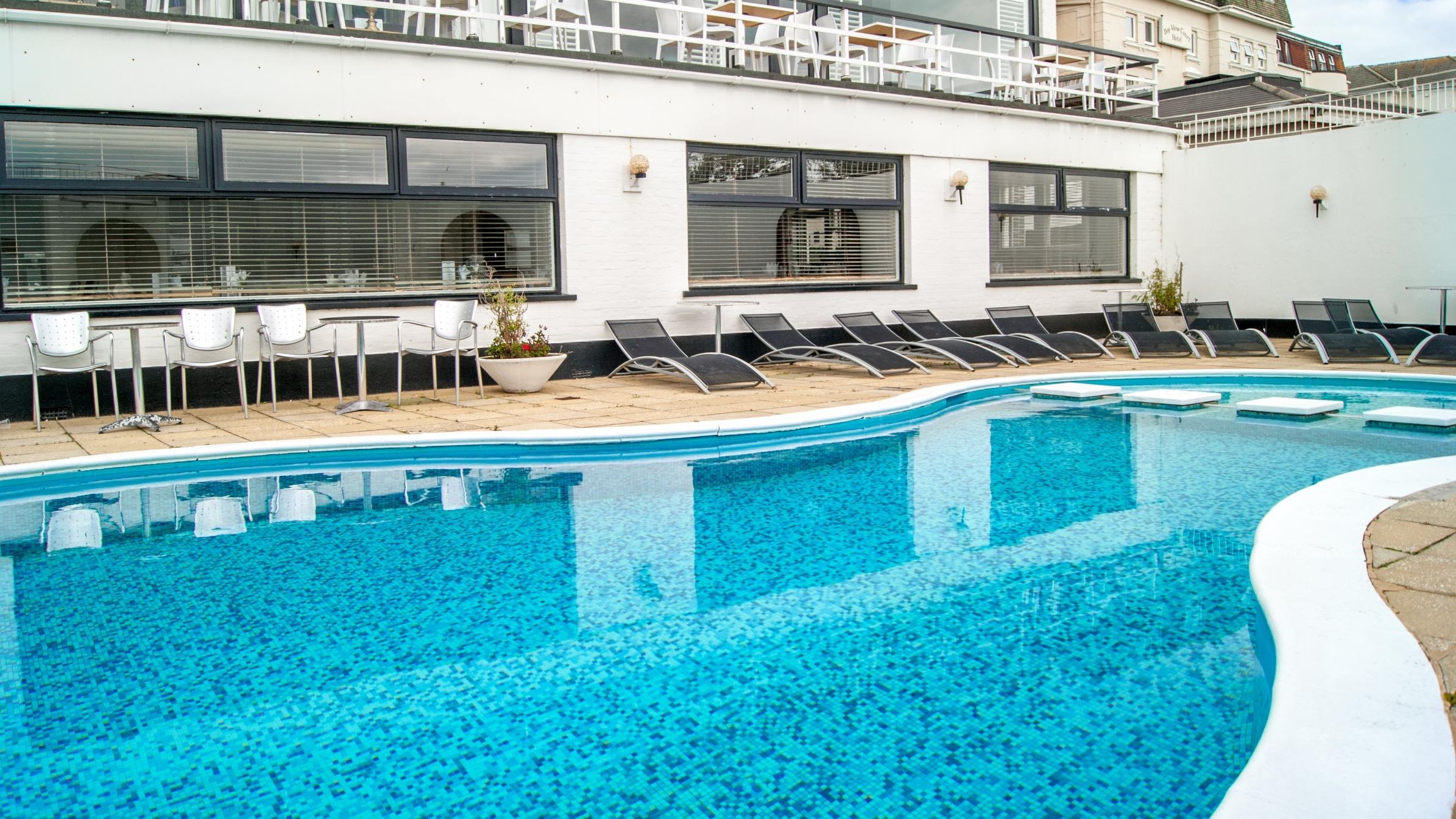 Outdoor swimming pool at the Ocean Beach Hotel