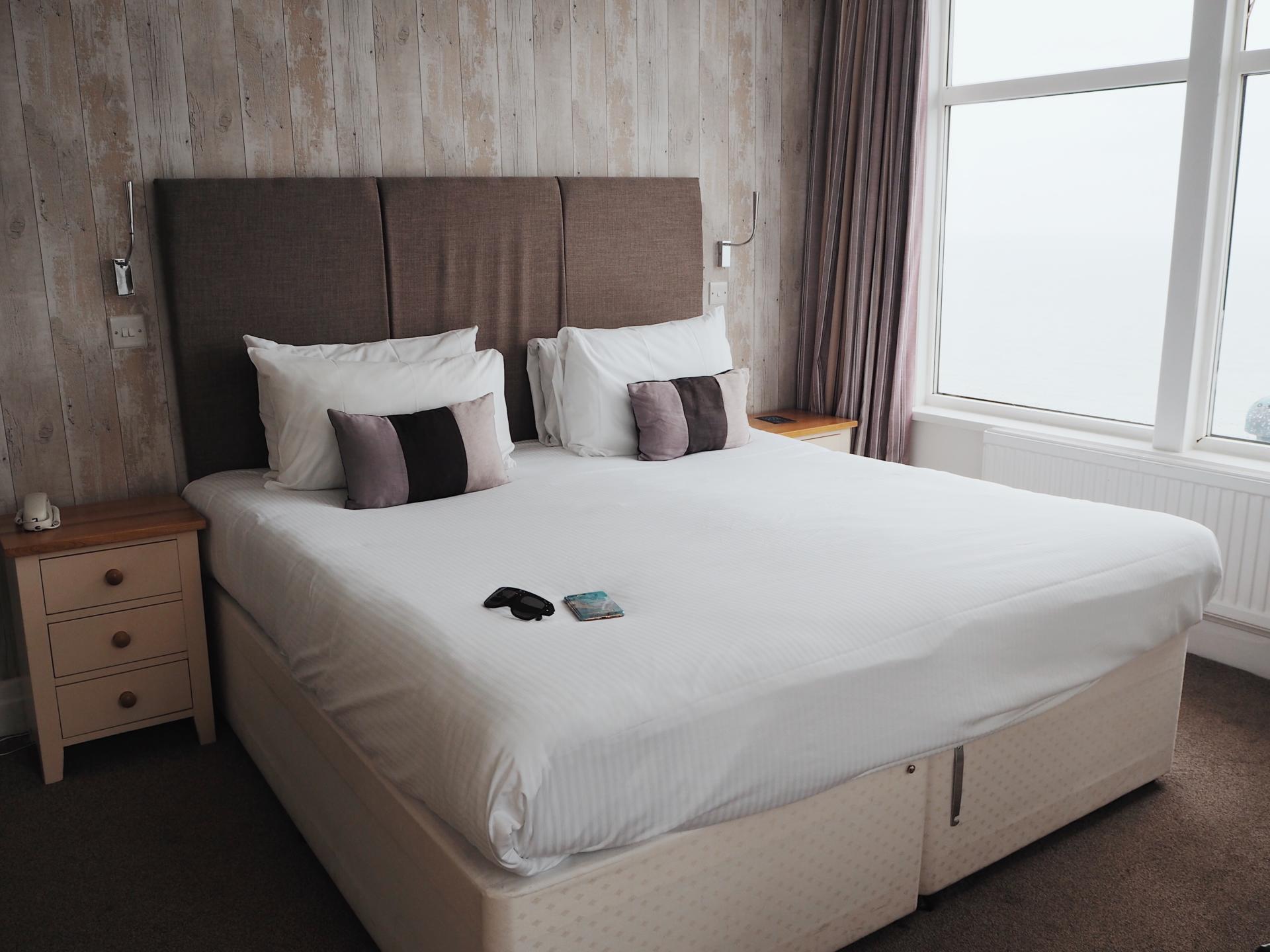 Double bed suite at the Ocean Beach Hotel