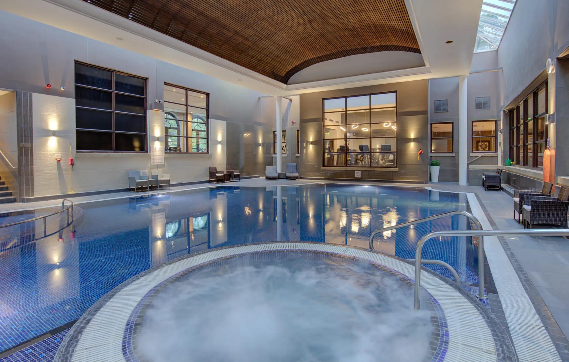 Indoor swimming pool at the Oulton Hall Hotel, Spa & Golf Resort
