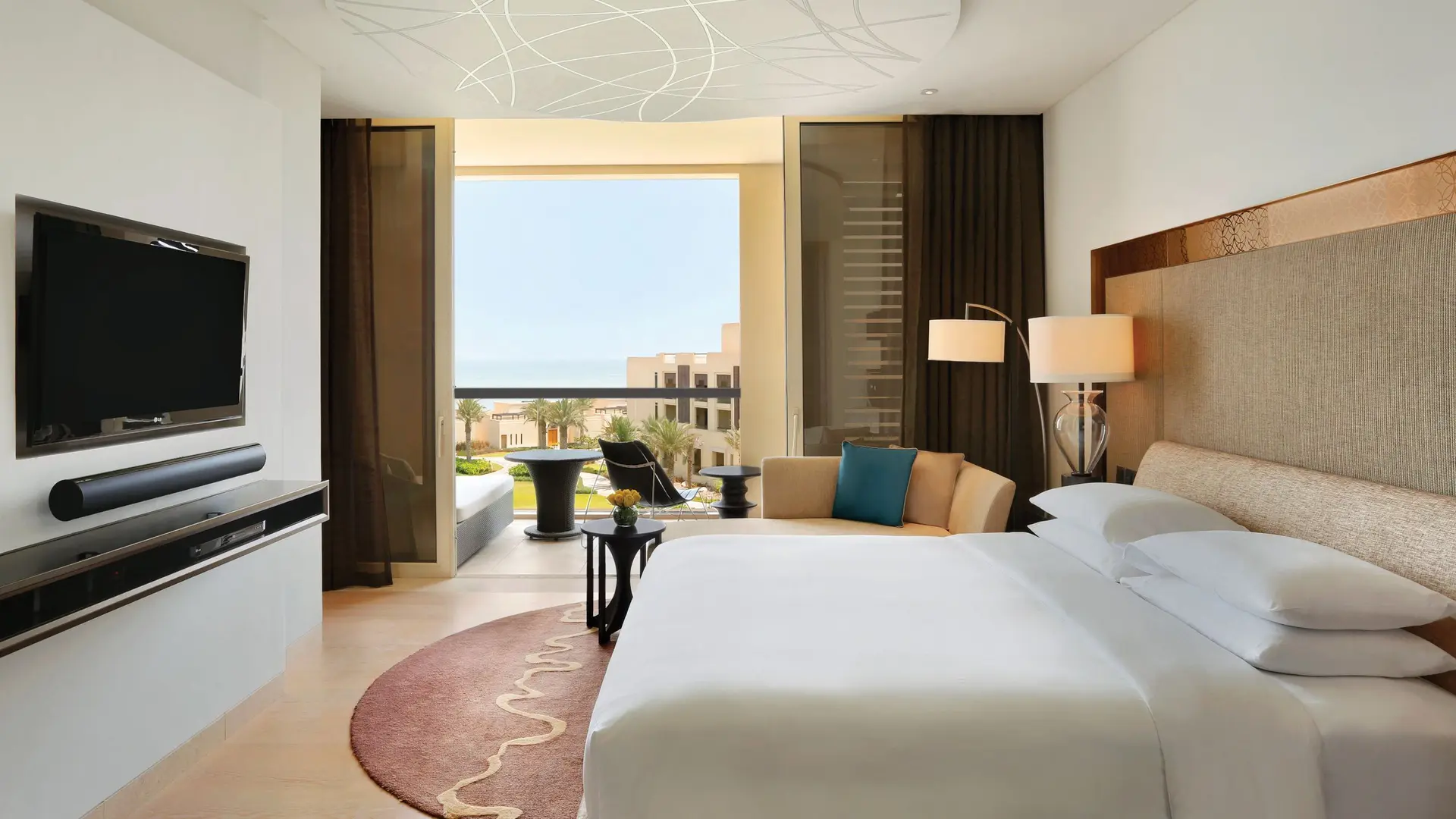 Double bed suite at the Park Hyatt Abu Dhabi Hotel and Villas