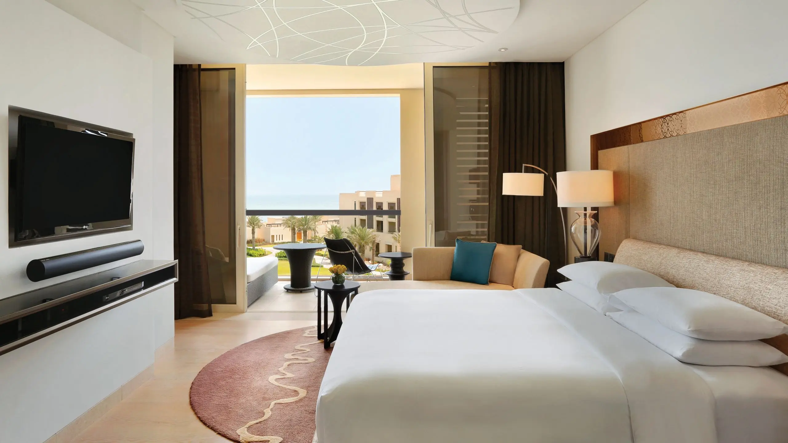 Double bed suite at the Park Hyatt Abu Dhabi Hotel and Villas