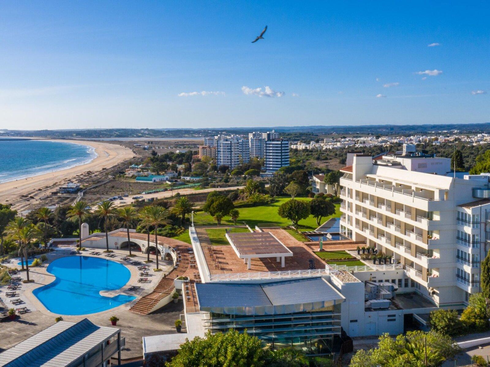 Panoramic view of Pestana Alvor Praia Premium Beach & Golf Resort with coastal views