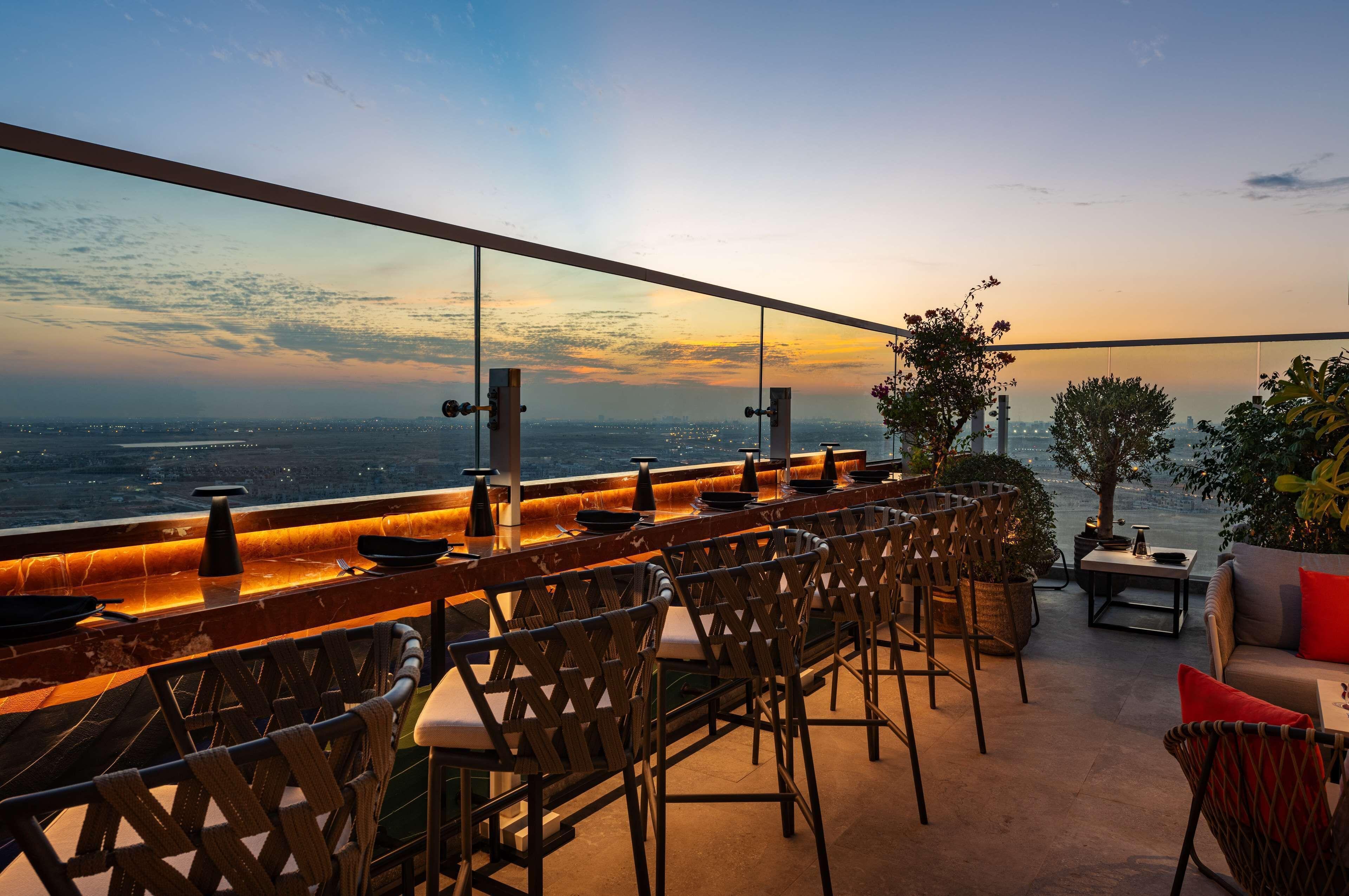 Rooftop bar at the Radisson Dubai Damac Hills