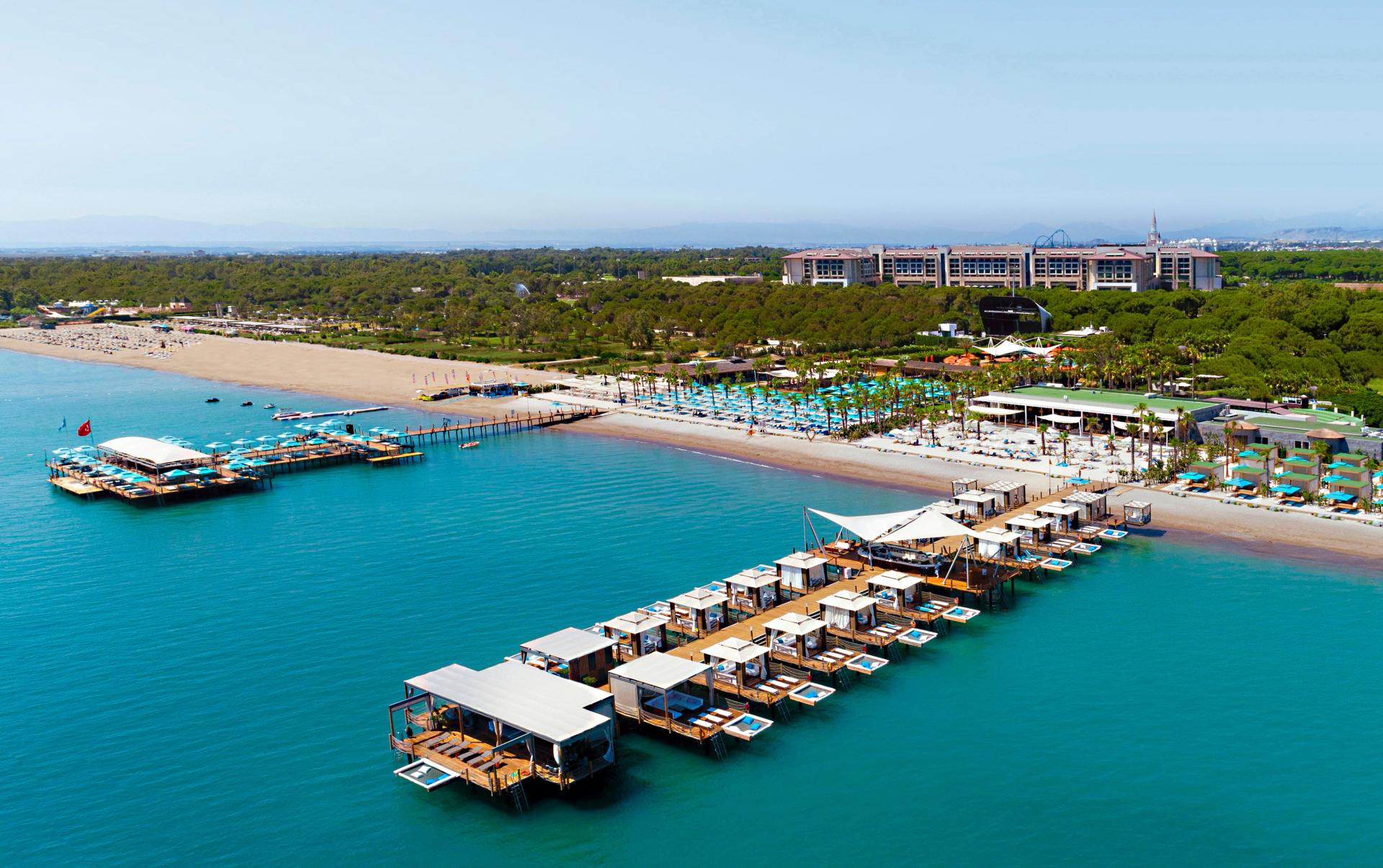 The beach at Regnum Carya Golf & Spa Resort