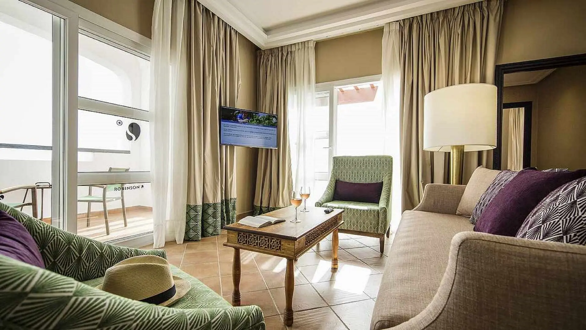 Living room as part of a villa at the Robinson Agadir