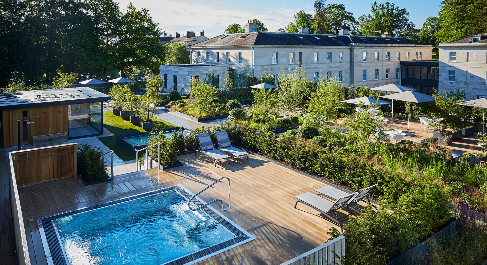 Outdoor pool at the Rudding Park Hotel & Golf Club