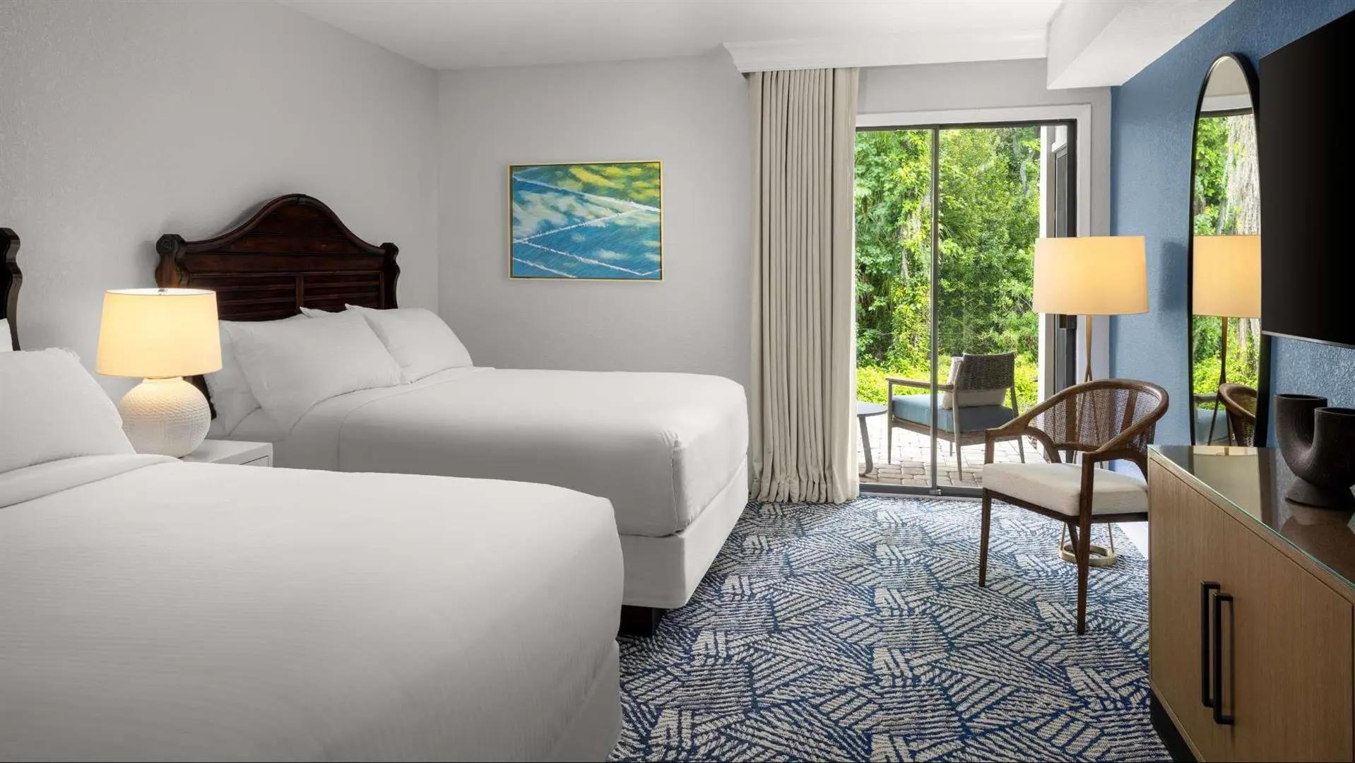 Twin bed suite at the Saddlebrook Resort