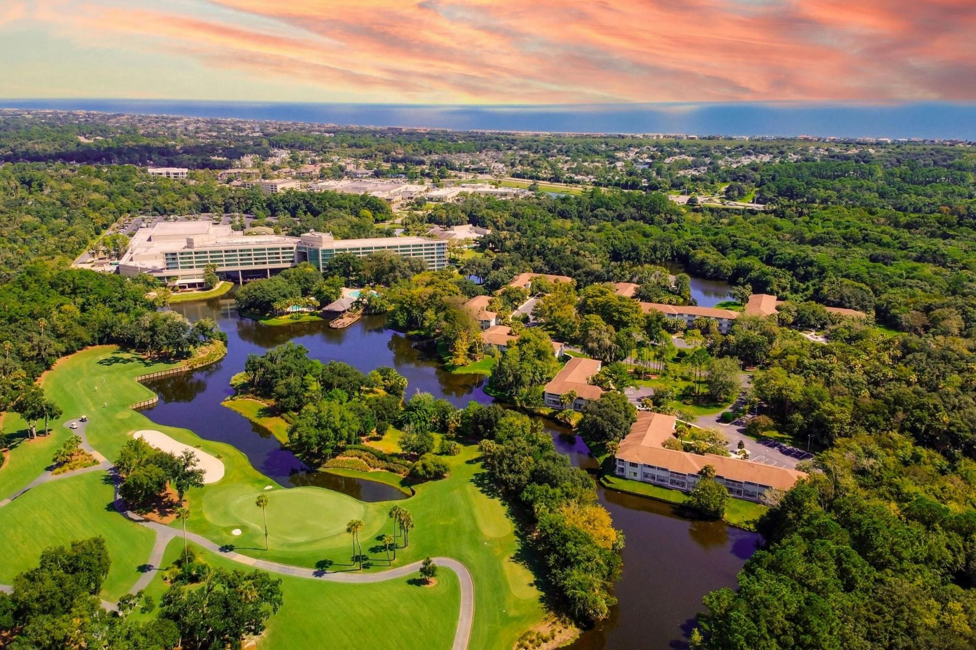 Overhead view of the Sawgrass Marriott