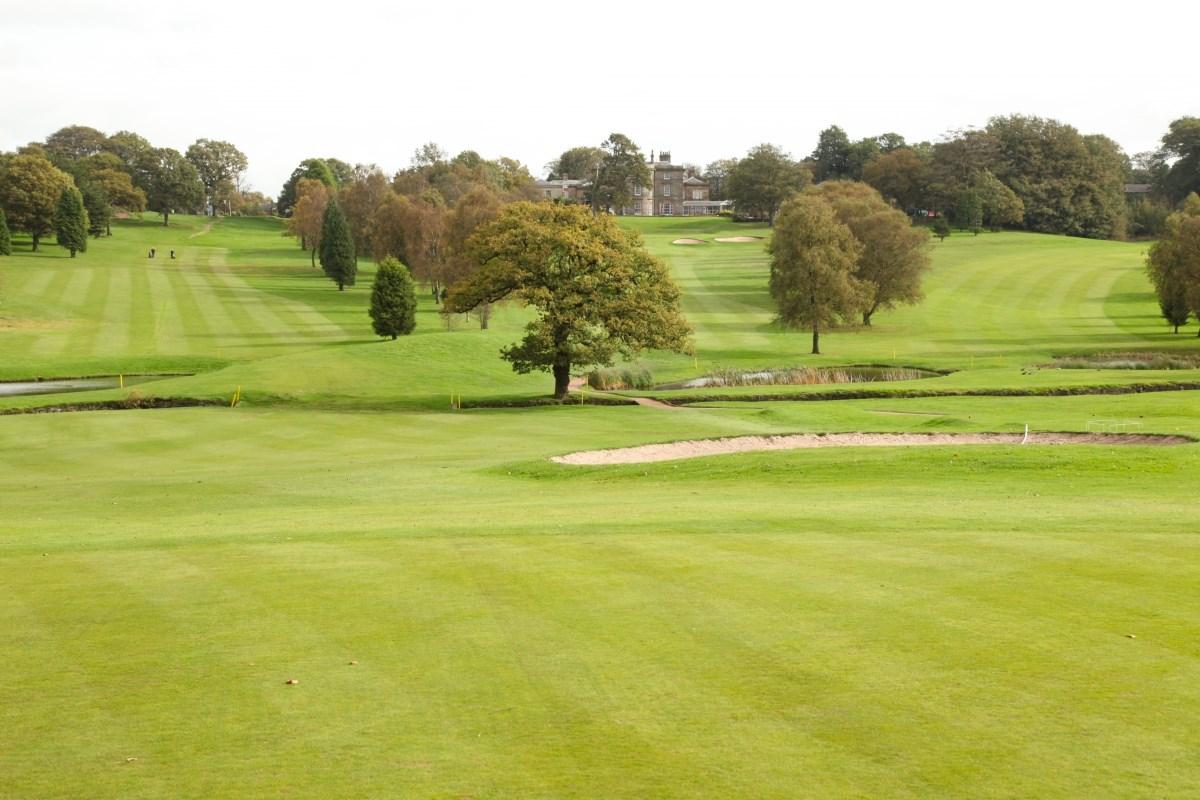A well maintained wide fairway at the Shaw Hill Golf Resort & Spa Hotel