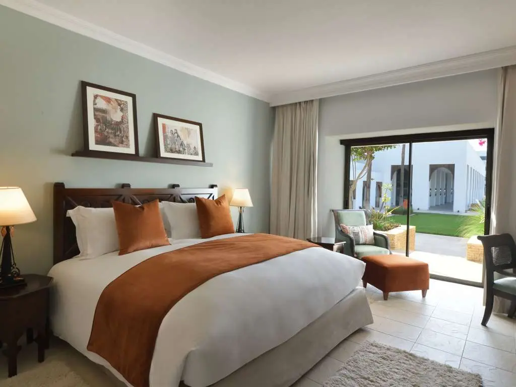 Double bed suite with patio space