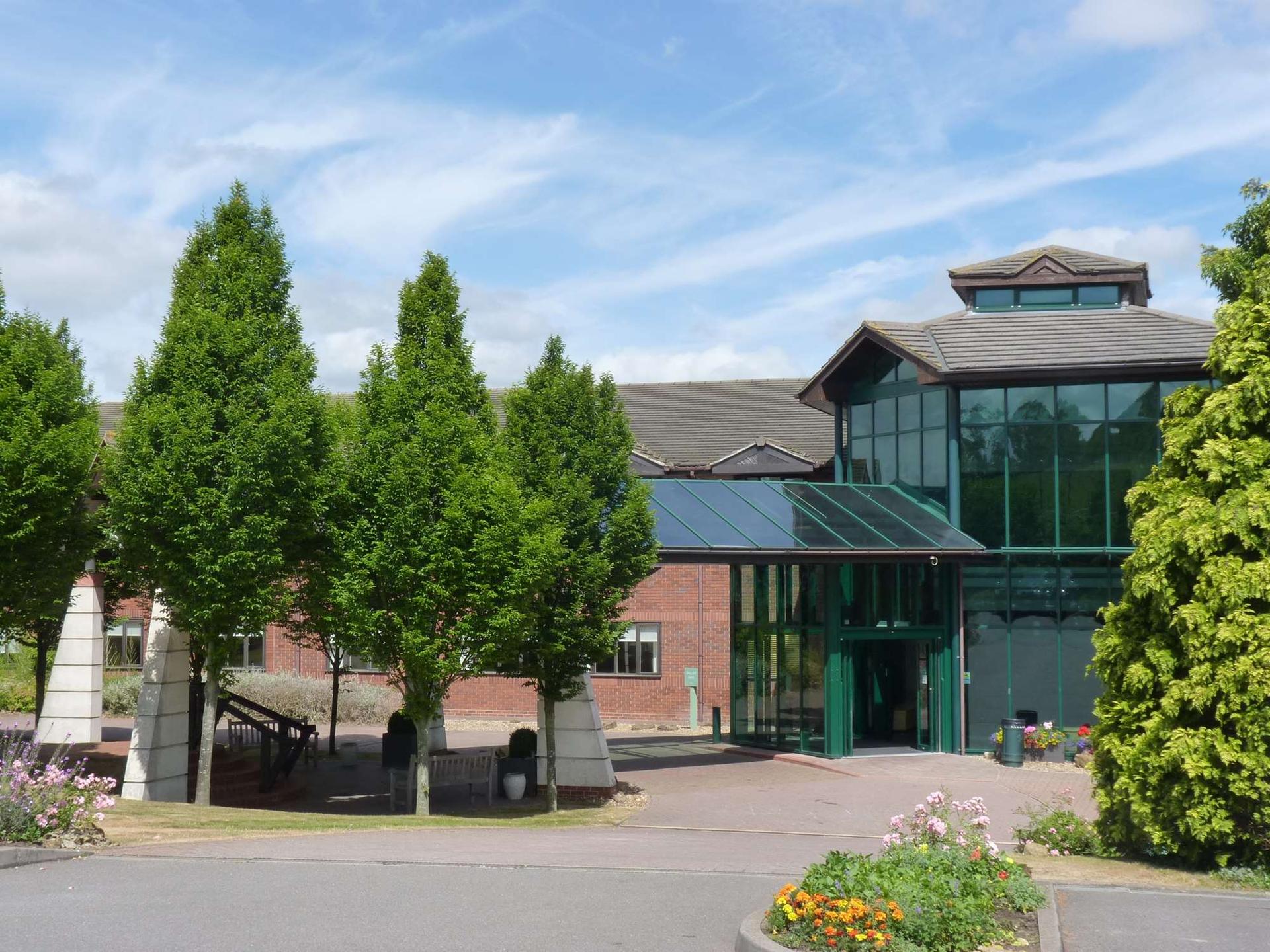 Front entrance to the Staverton Park Hotel & Golf Club