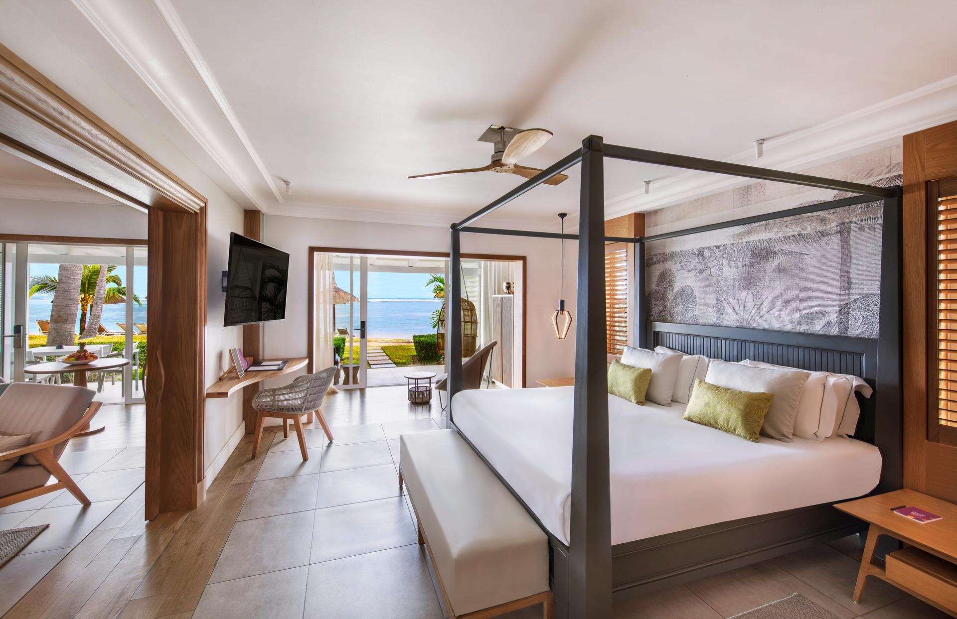 Grand double bed room at the Sugar Beach Resort