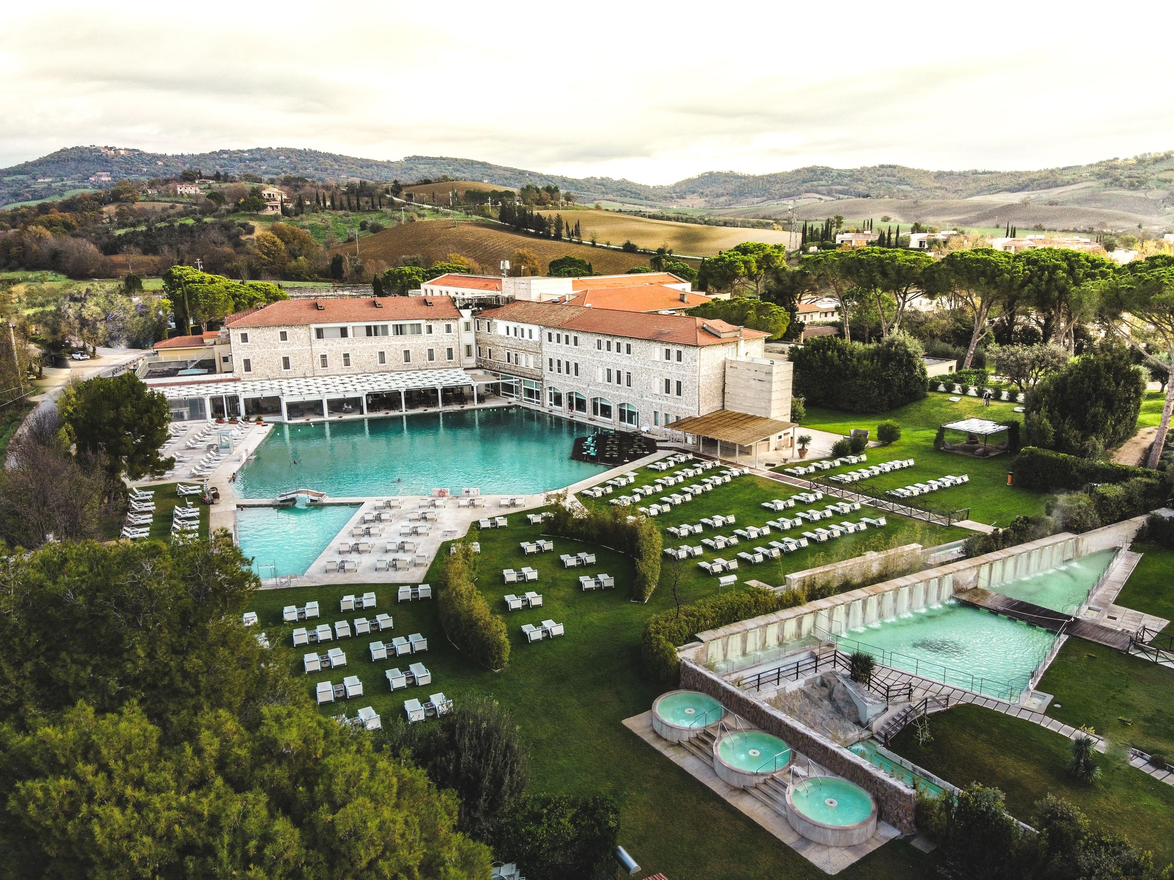 Overhead view of th Terme Di Saturnia Natural Spa & Golf Resort