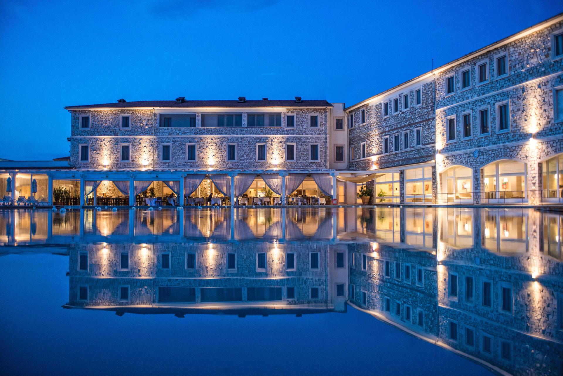 Outdoor swimming pool at the Terme Di Saturnia Natural Spa & Golf Resort