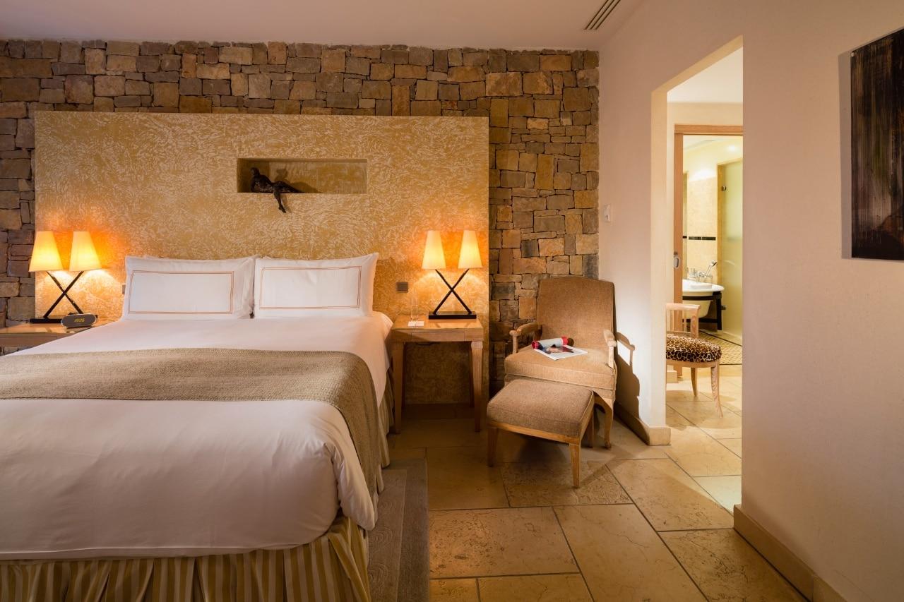 Double bed room at the Terre Blanche Hotel Spa Golf Resort
