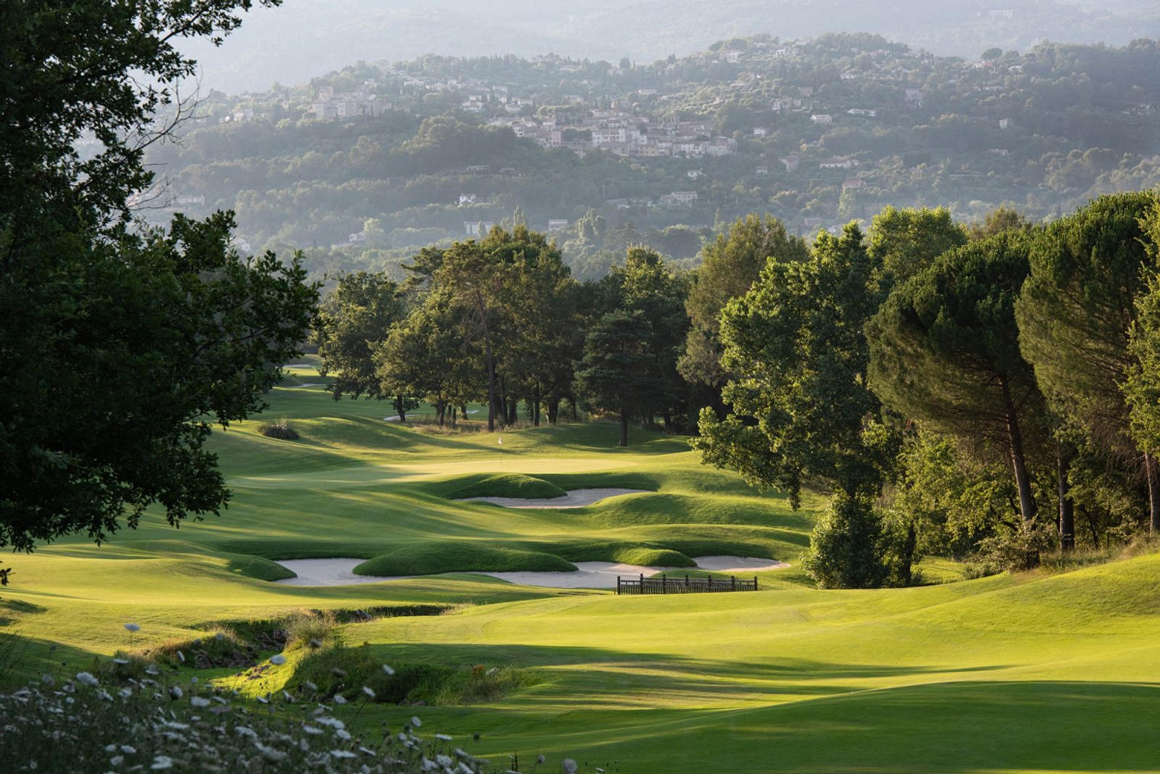 A well maintained fairway at the Terre Blanche Hotel Spa Golf Resort