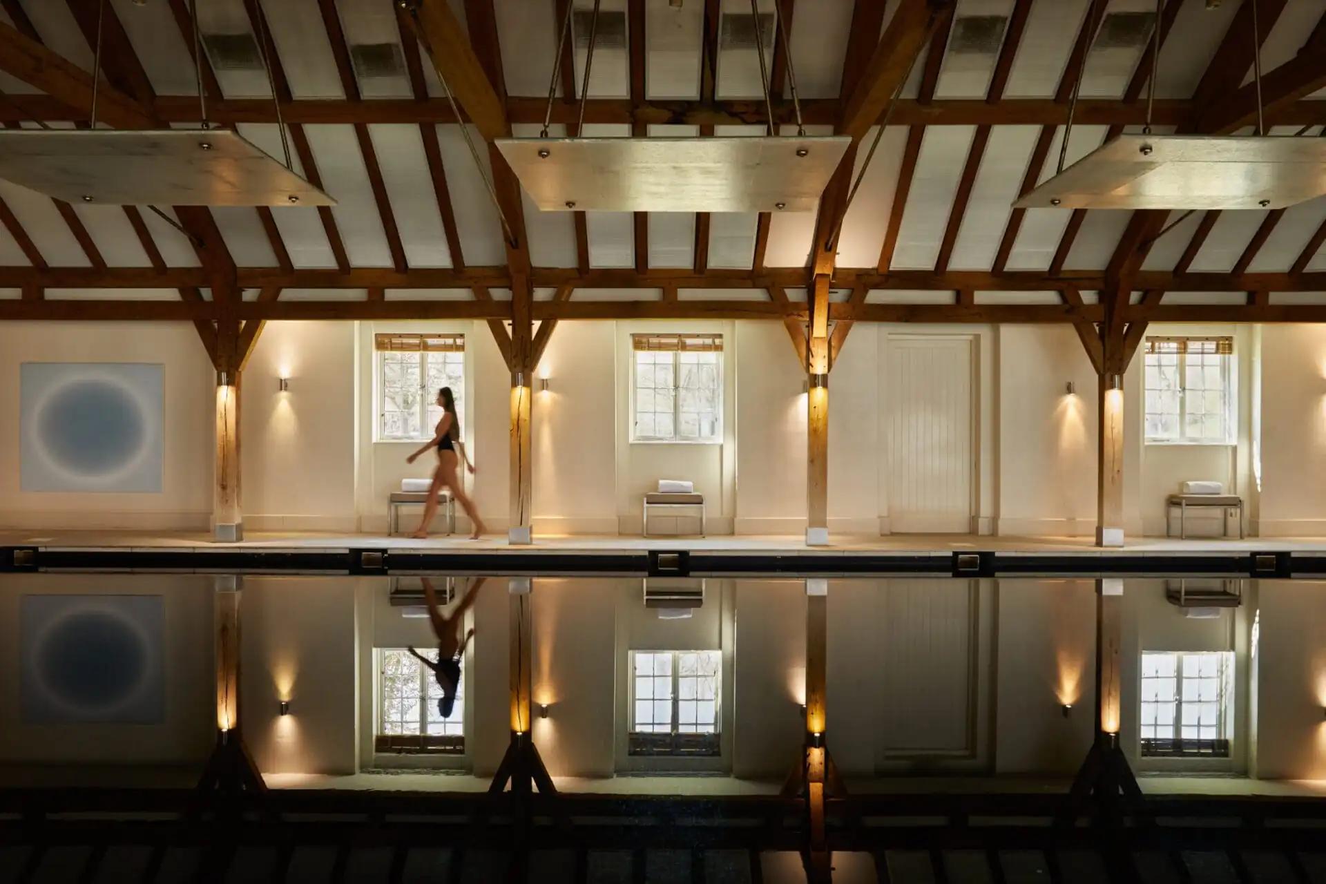 Indoor swimming pool at The Grove, London's Country Estate