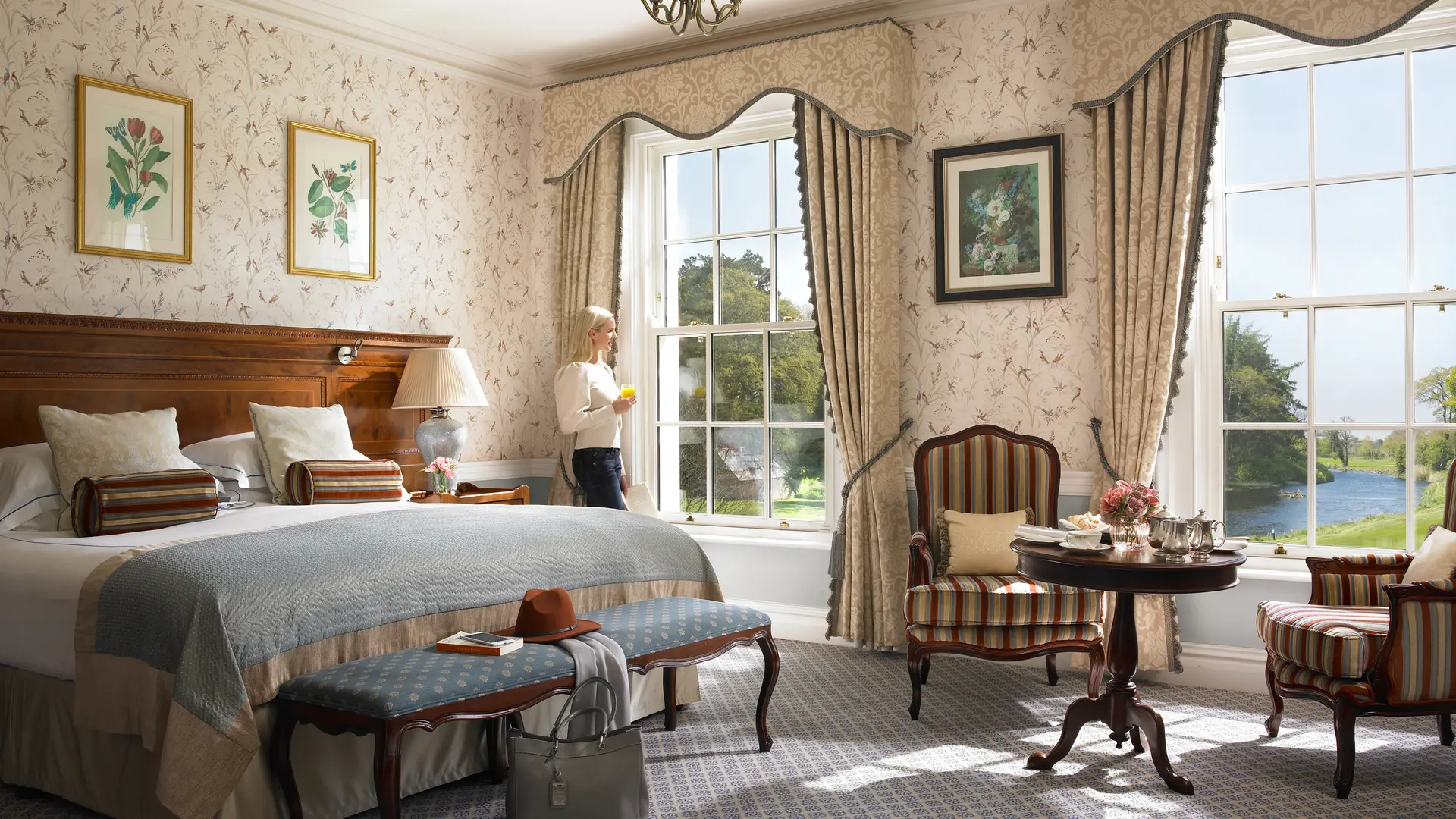 Double bed room at The K Club