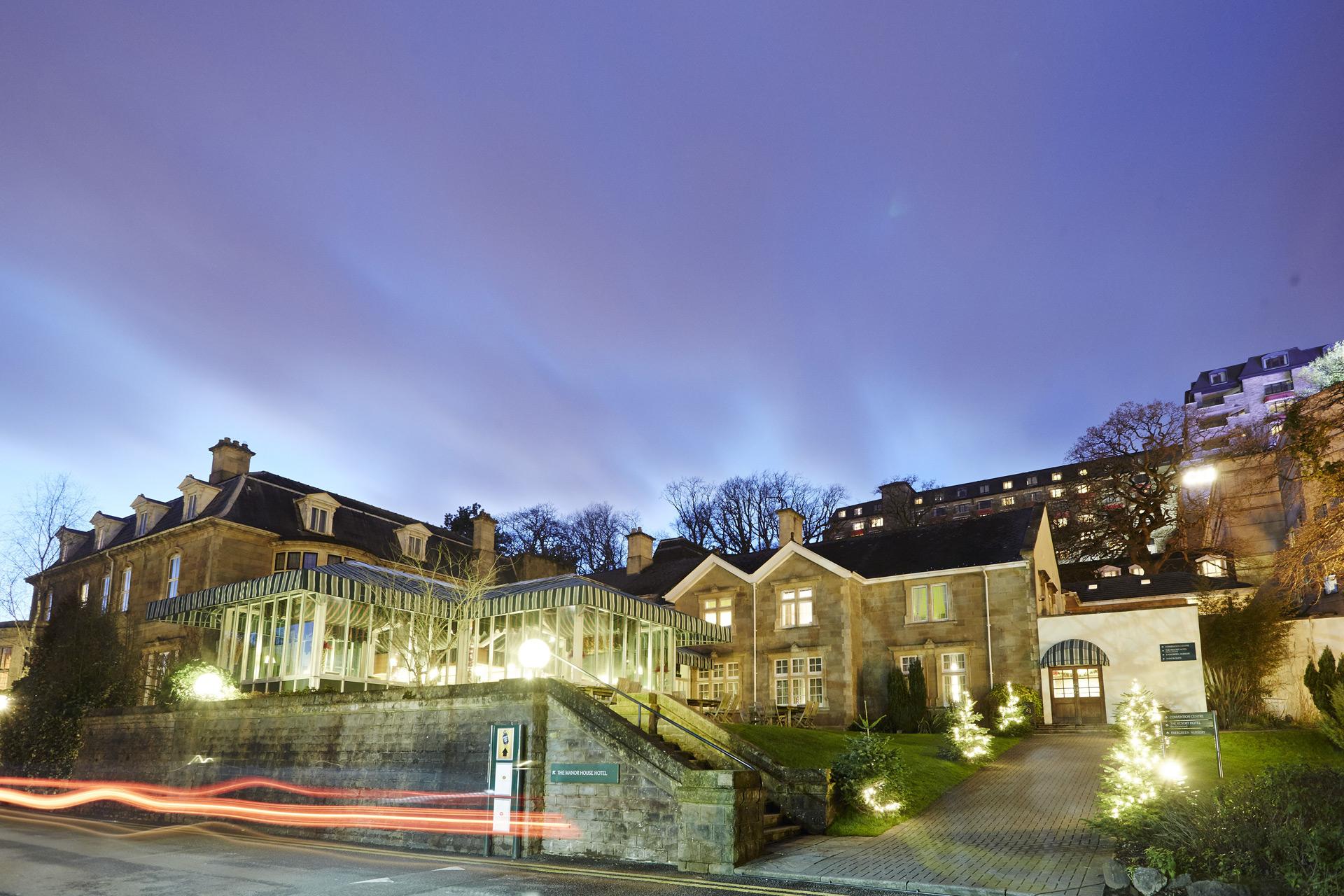 Panoramic view of The Manor House at Celtic Manor