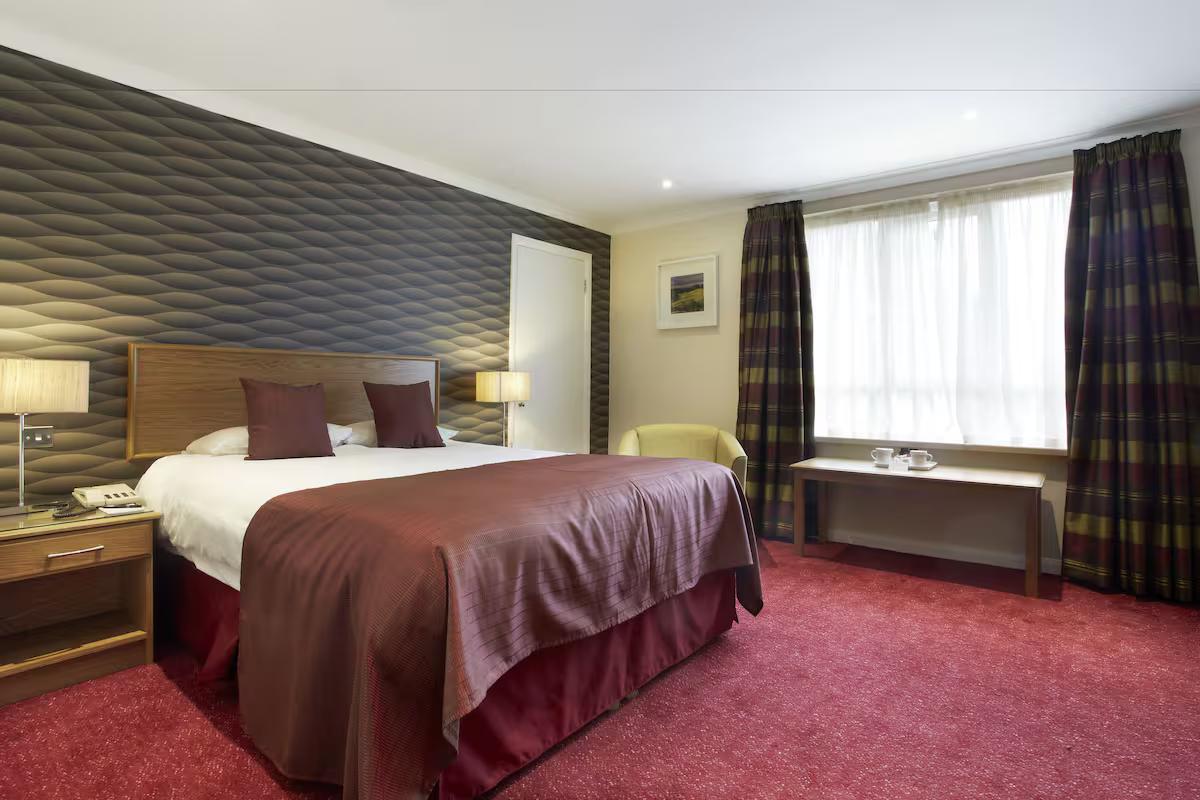 Double bed room at The Manor House at Celtic Manor