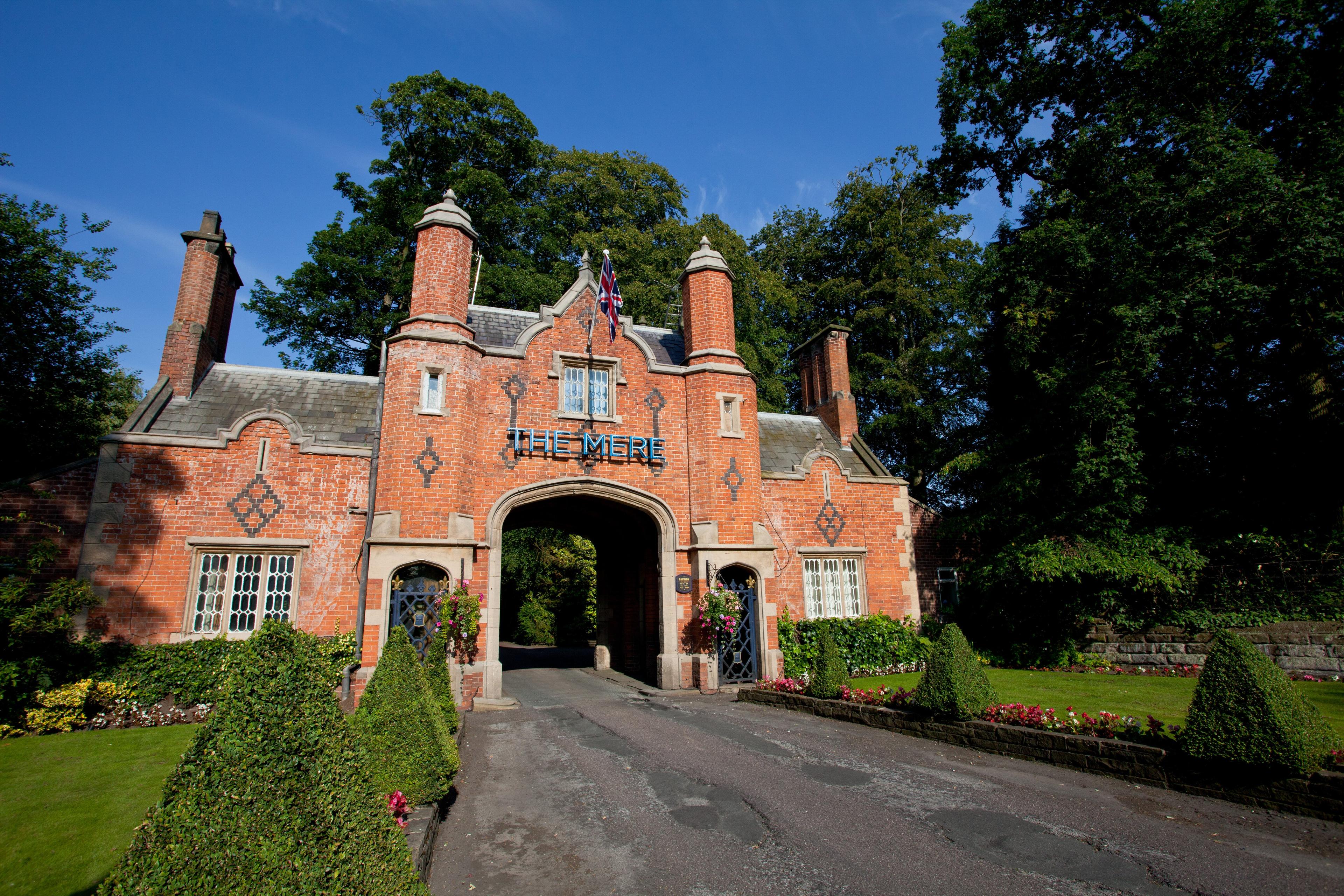 Front entrance into The Mere Golf Resort & Spa