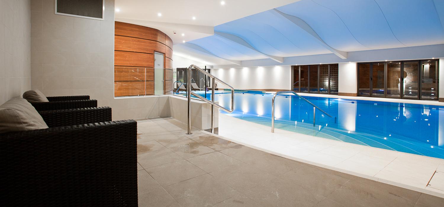 Indoor swimming pool at The Mere Golf Resort & Spa
