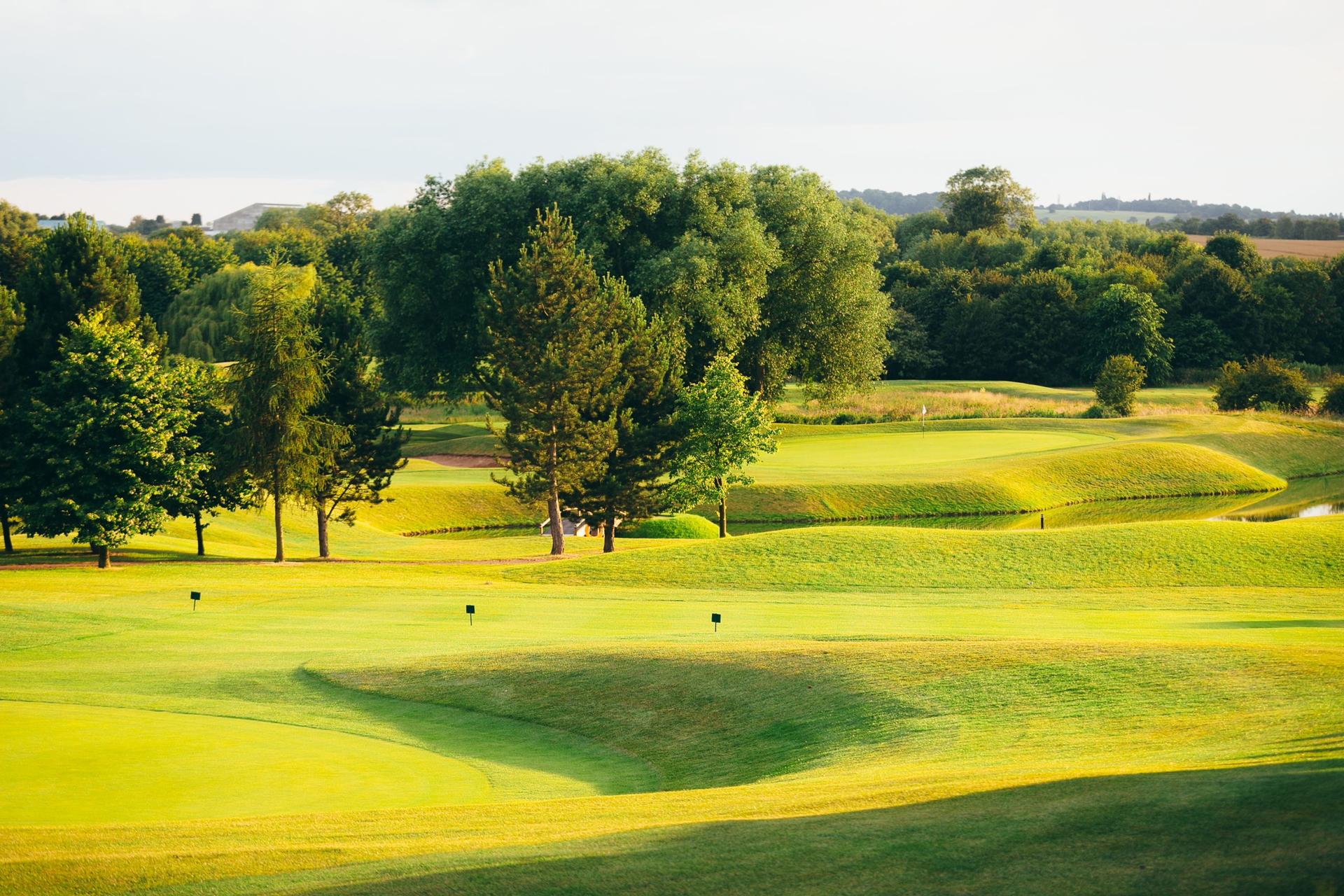 A well maintained fairway at The Nottinghamshire Golf & Country Club