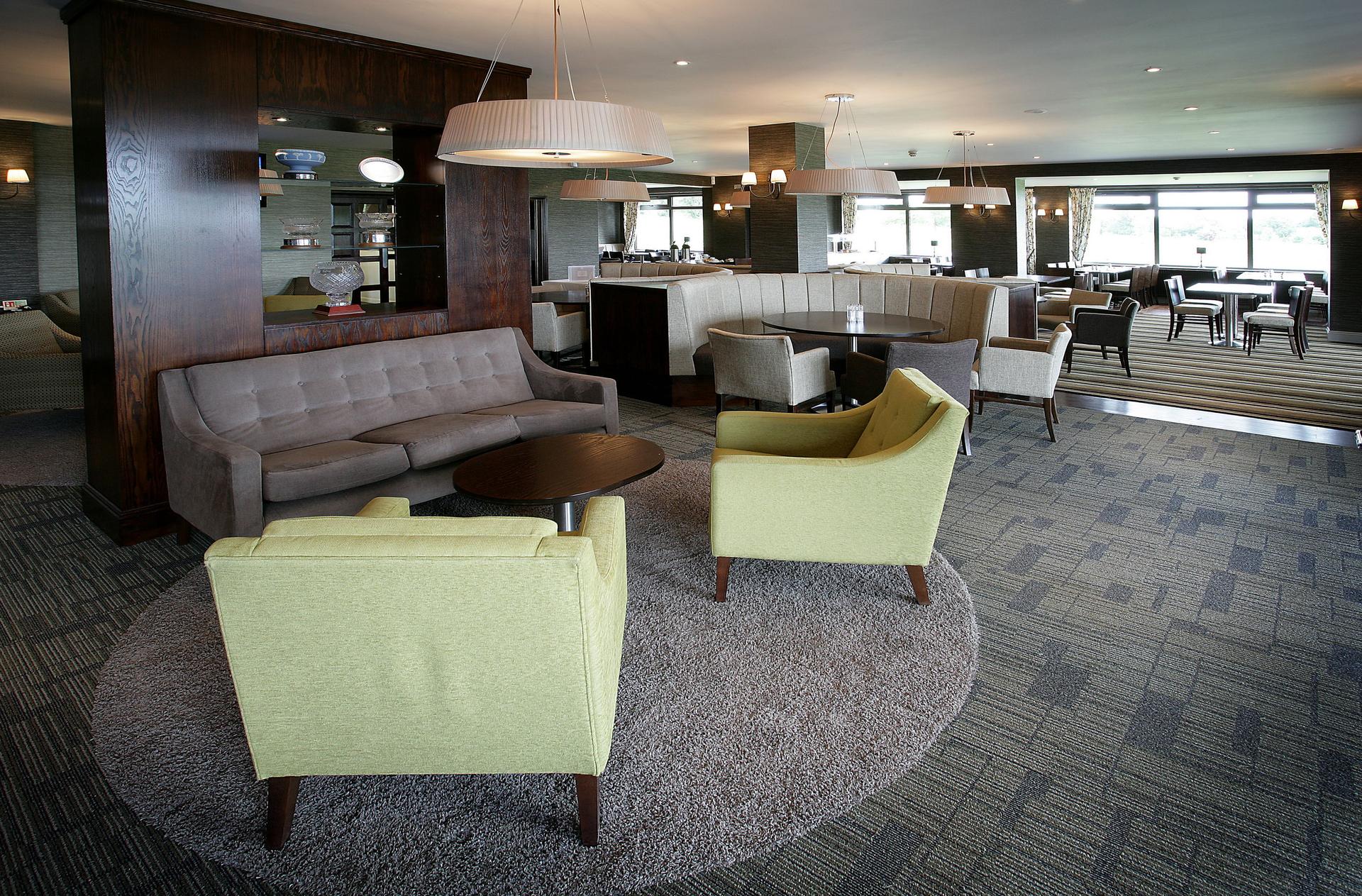 Indoor lounging space at The Nottinghamshire Golf & Country Club