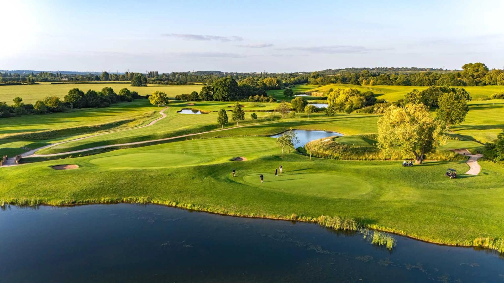 Overhead view of The Nottinghamshire Golf & Country Club course