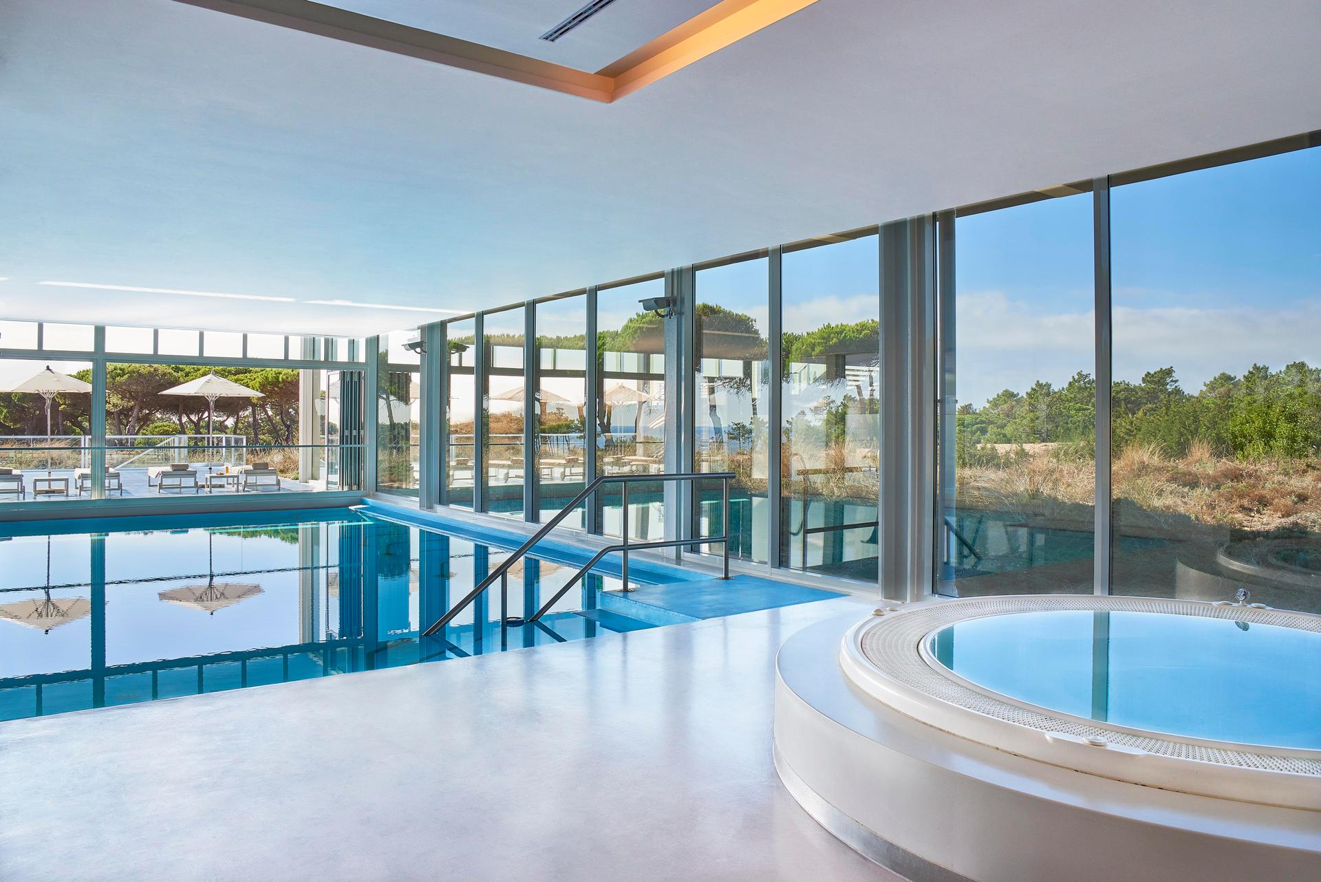 Indoor swimming pool at The Oitavos