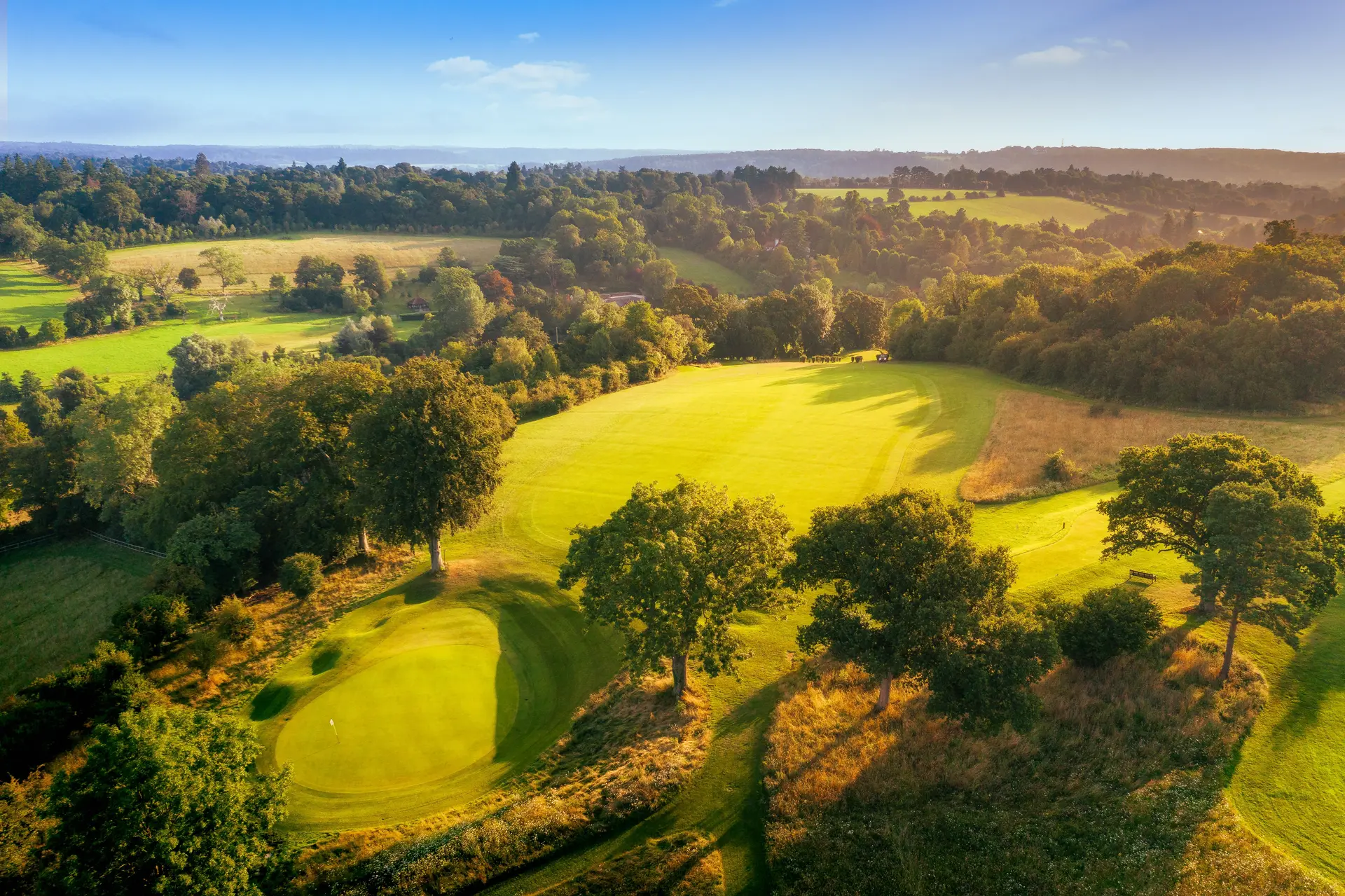 Overhead view of The Springs Resort & Golf Club course